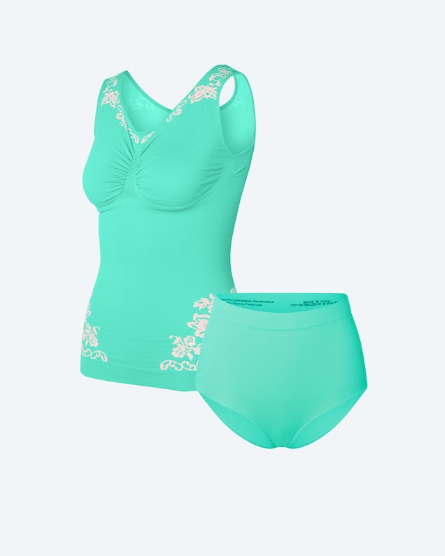 Midi Control Set Blüten: Top und Slip