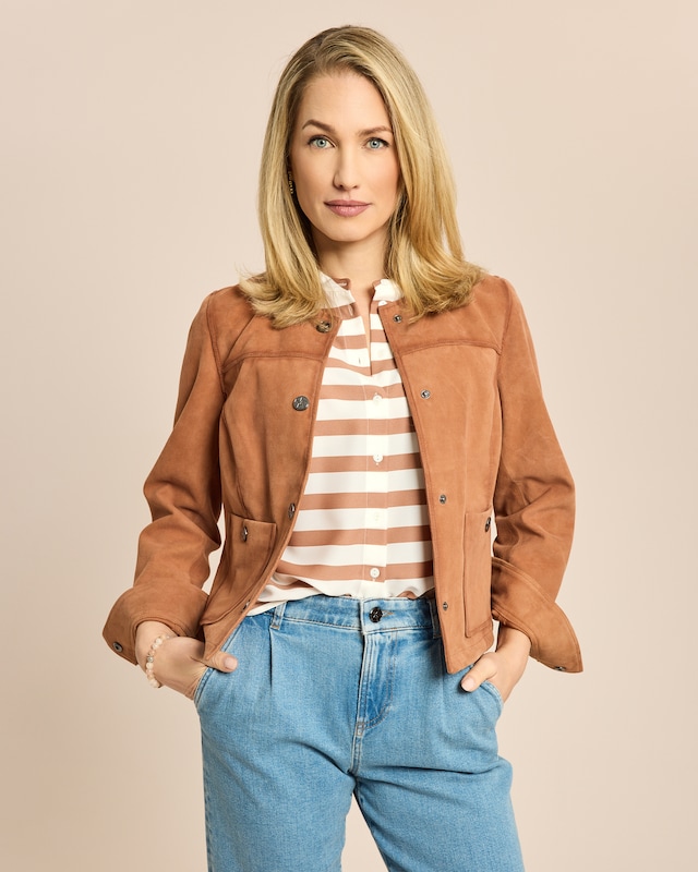 Lederjacke gewachste Kanten