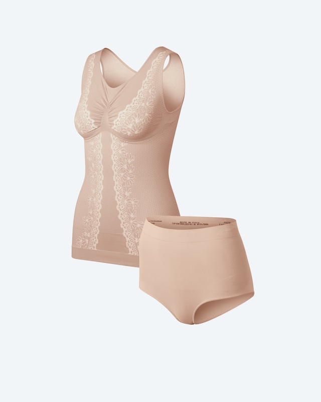 Set M.Control: Top Spitzenweste und Slip