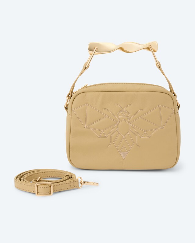 Tasche mit Biene und Metallgriff