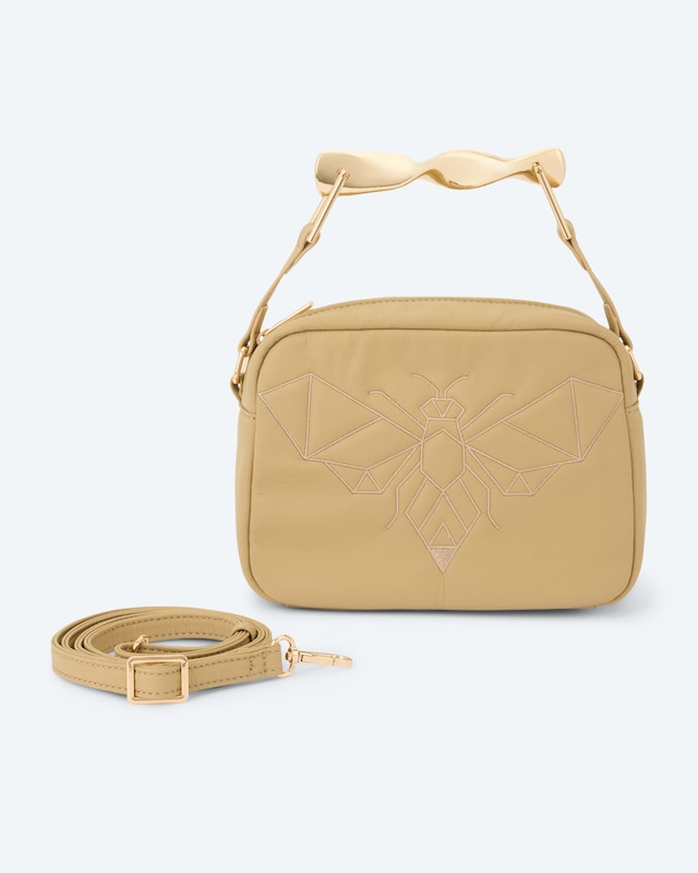 Tasche mit Biene und Metallgriff