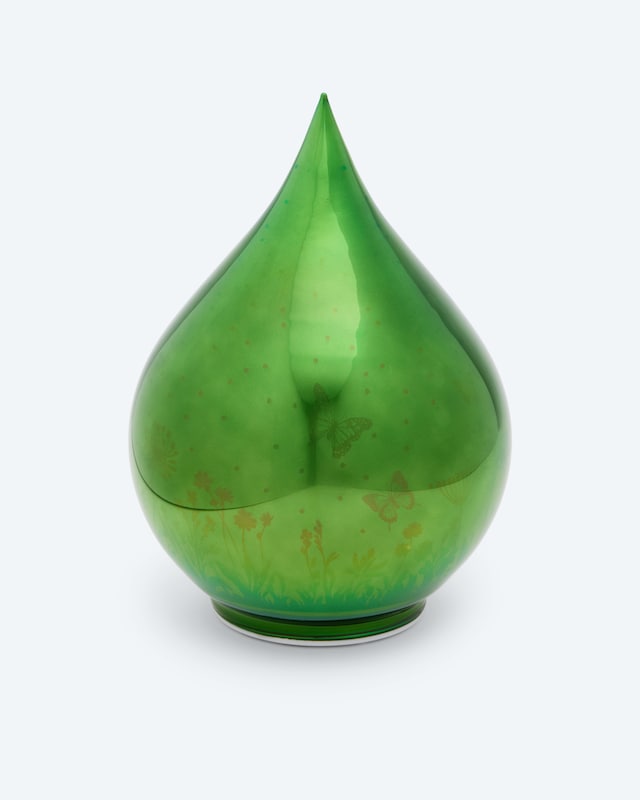 LED-Glastropfen 'Blumenwiese'