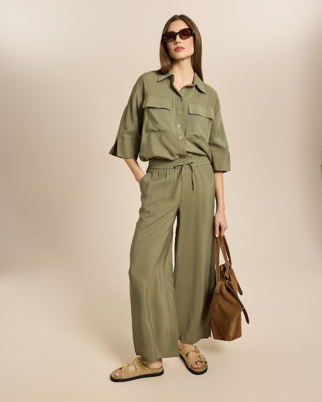 Zweiteiliges Set mit Oversized-Bluse