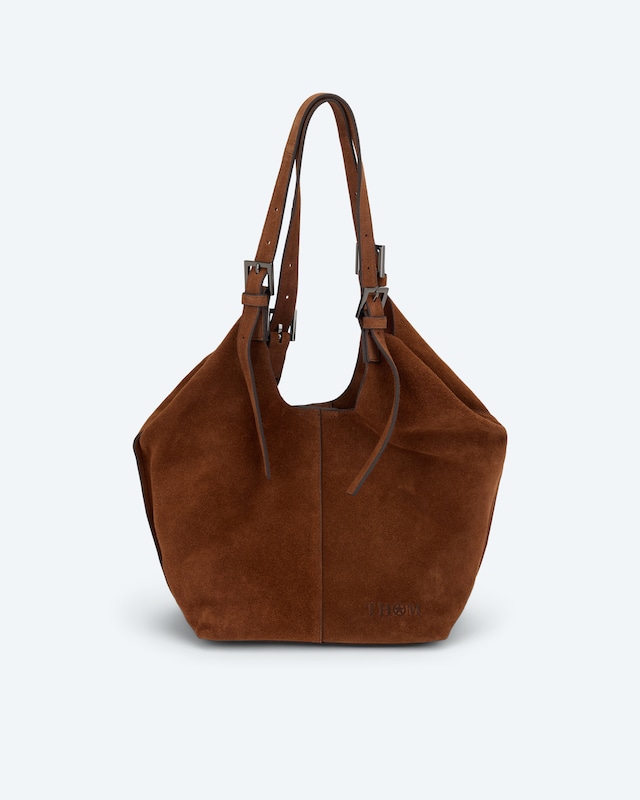 Echtleder-Velours Tasche