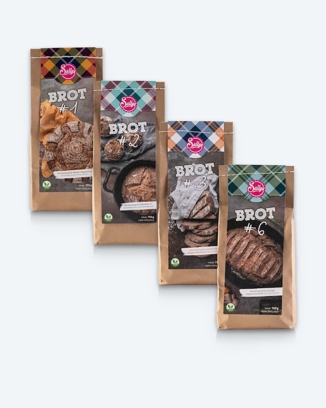 Brotbackmischung Roggen-Set, 4tlg.