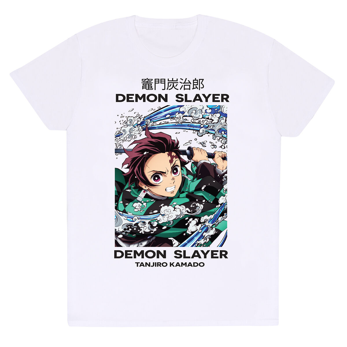 Kurzarm-T-Shirt Demon Slayer Whirlpool Weiß Unisex - XXL