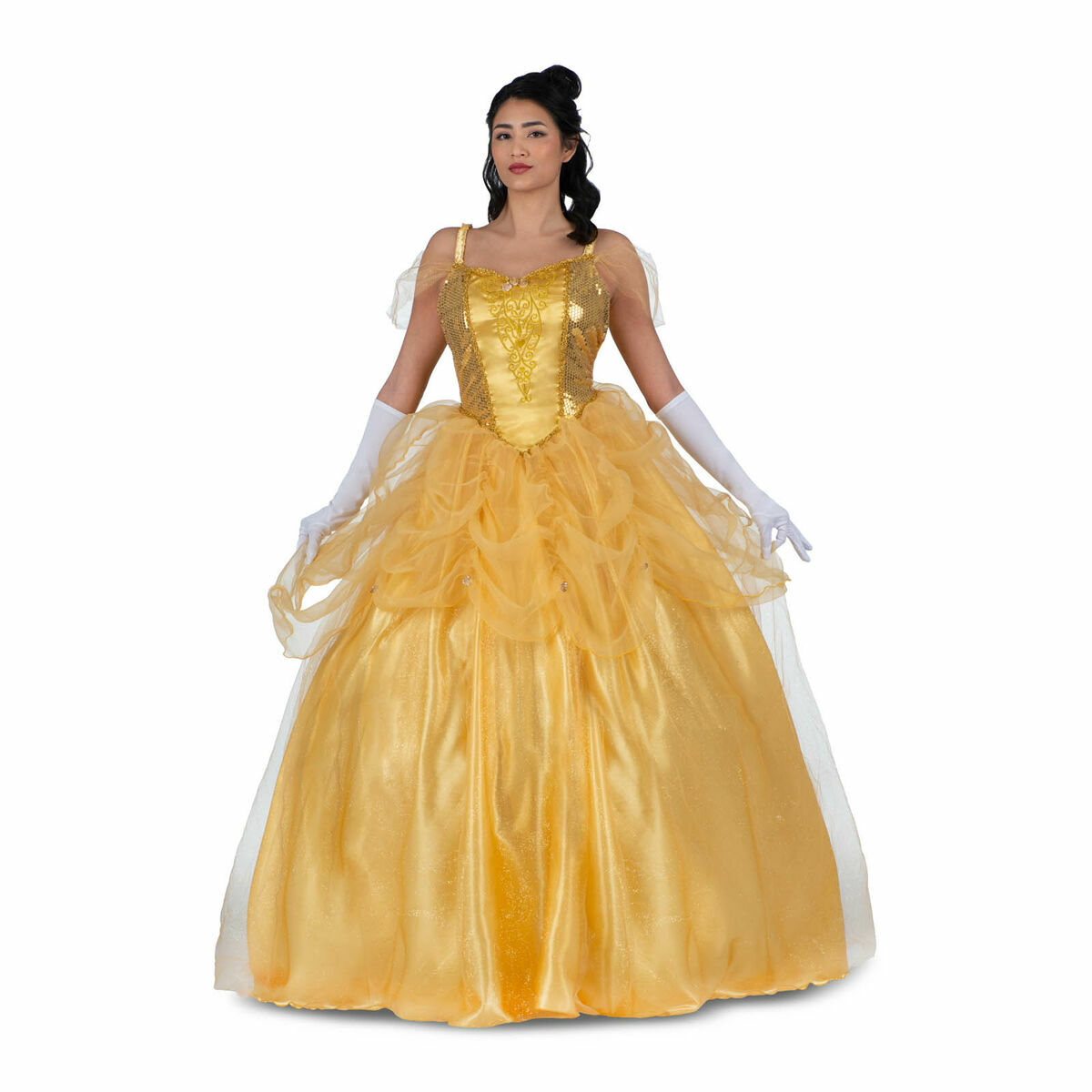Kostüm für Erwachsene My Other Me Gelb Prinzessin Belle (3 Stücke) - L