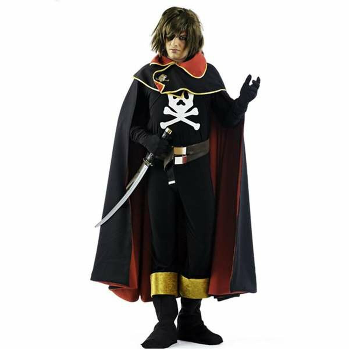 Kostüm für Erwachsene Limit Costumes Pirate De L'Espace Pirat 5 Stücke Schwarz - XL