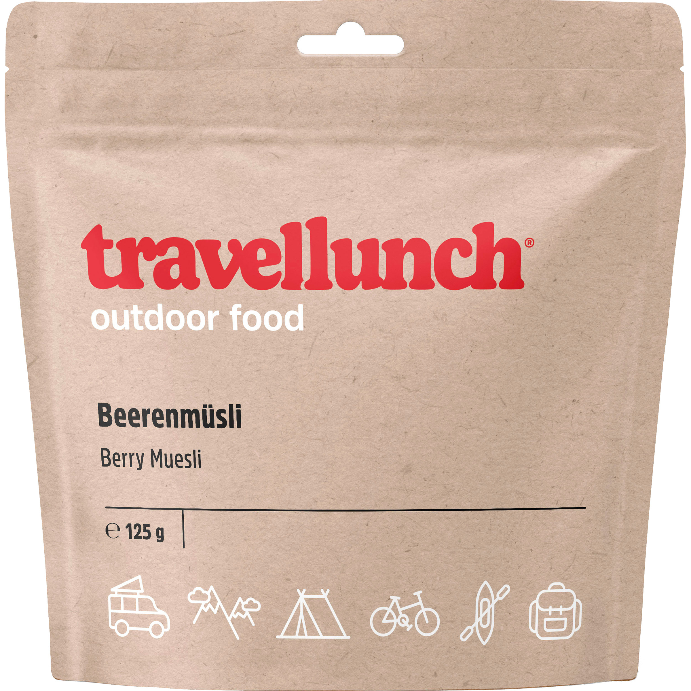 Travellunch Beerenmüsli mit Milch