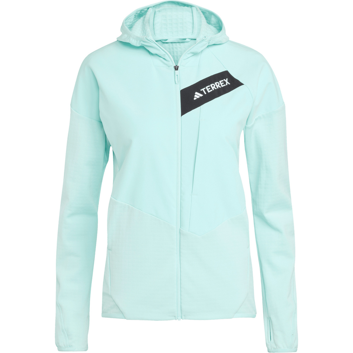 adidas Terrex Damen Techrock Climawarm Wind Hooded Jacke