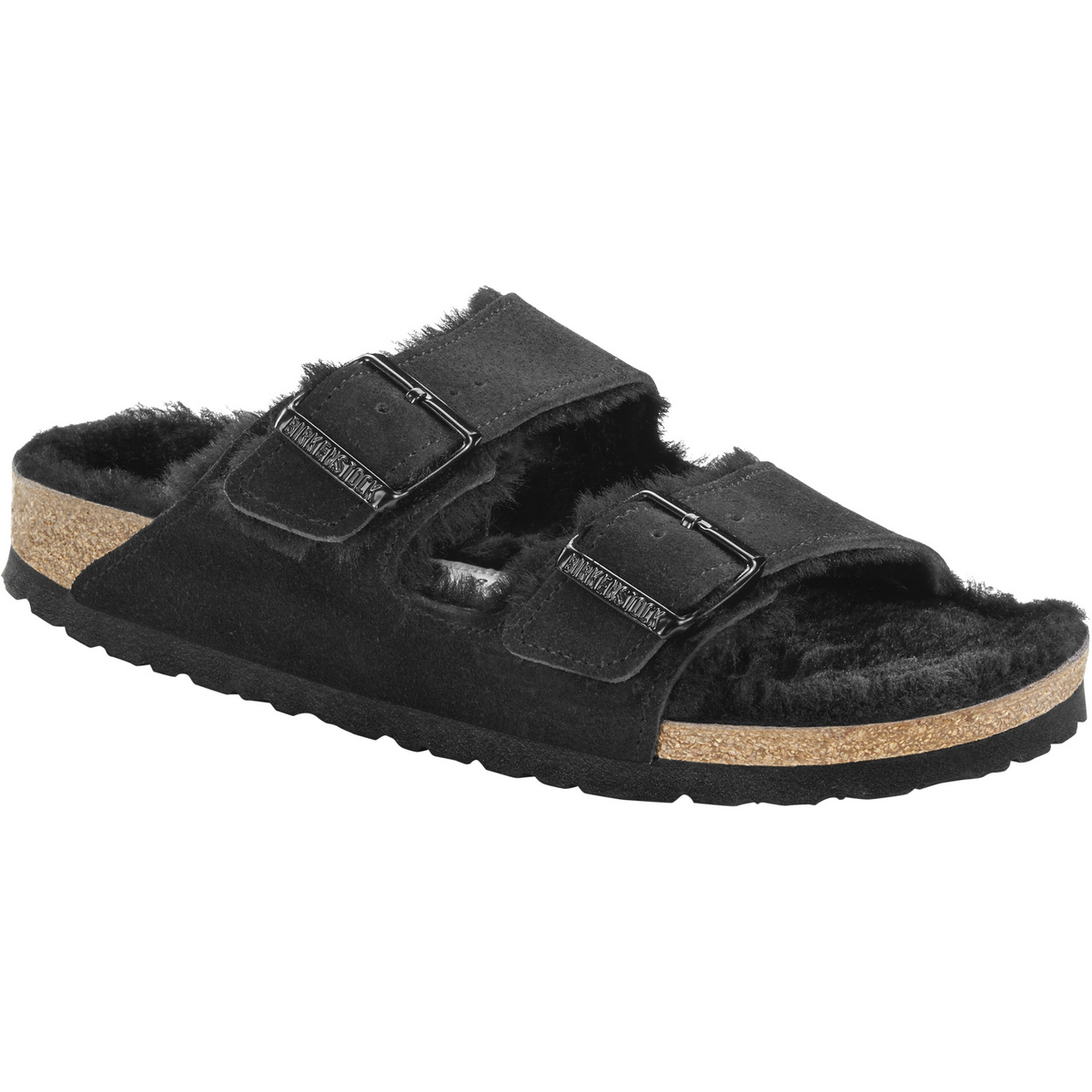 Birkenstock Damen Arizona Shearling Suede Sandale