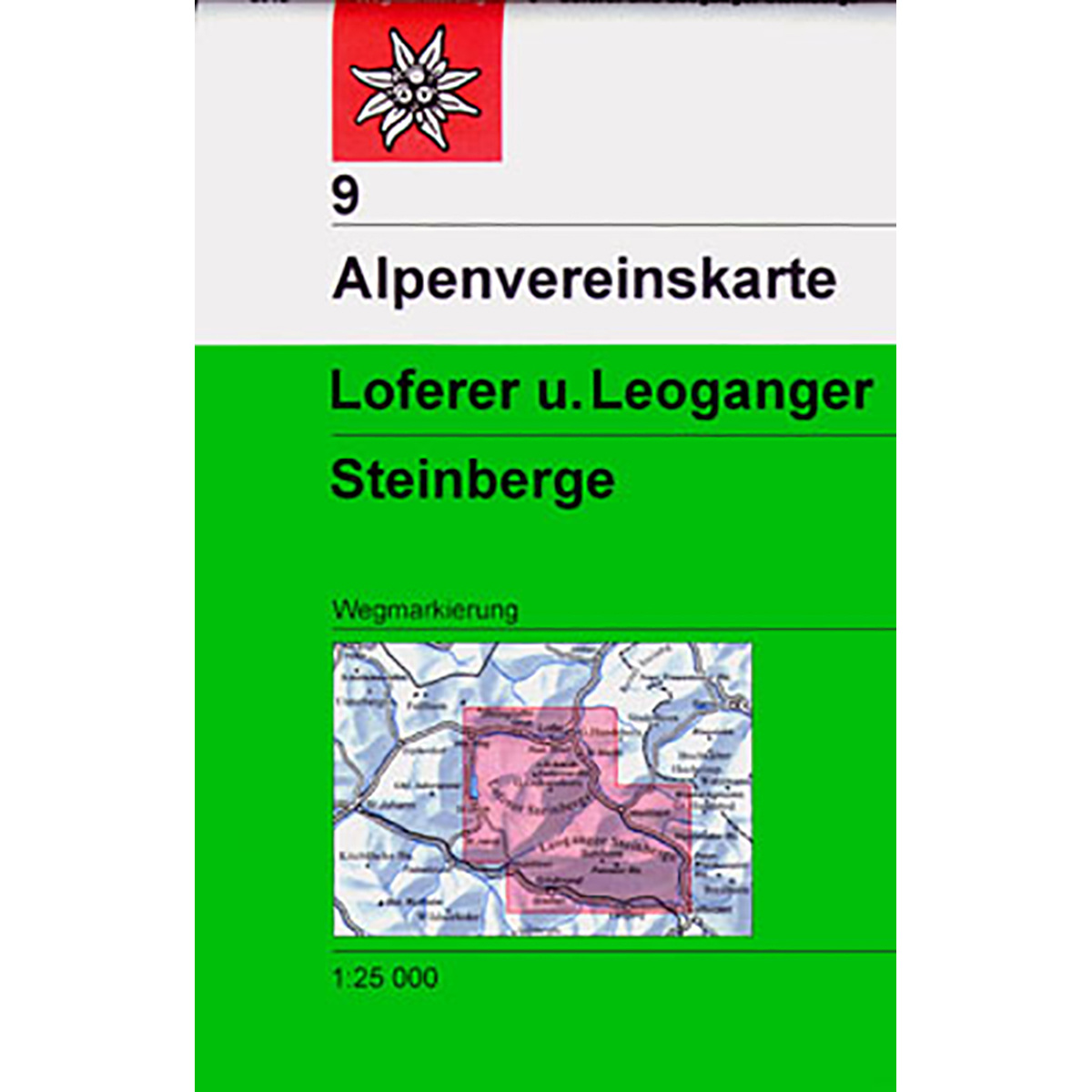 DAV AV-Karte 9 Loferer u. Leoganger Steinberge