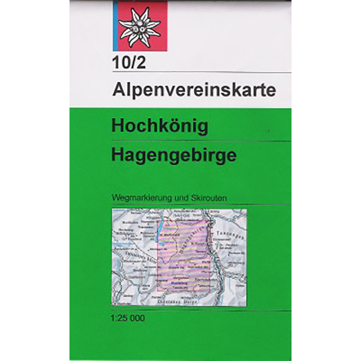 DAV AV-Karte 10/2 Hochkönig Hagengebirge, Skirouten