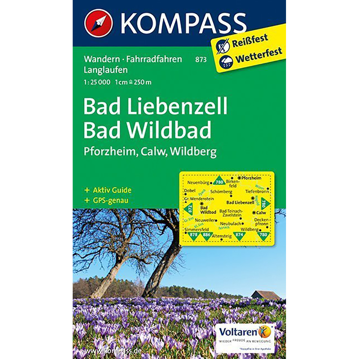 Kompass Verlag WK 873 Bad Liebenzell - Bad Wildbad