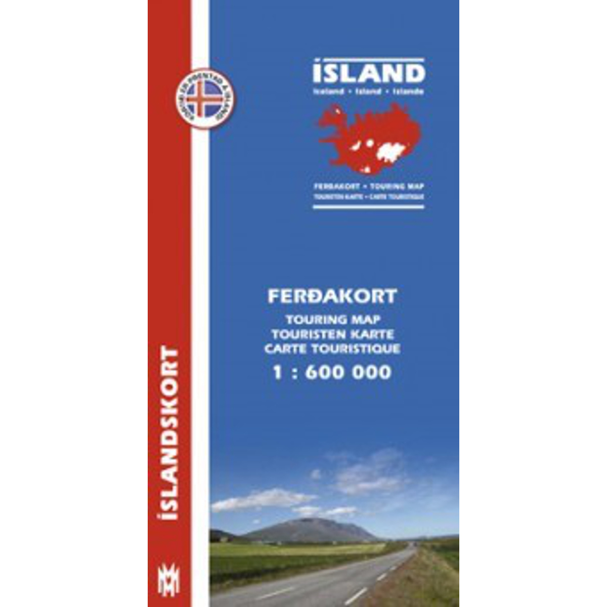 Mal og menning Island Touristen Karte