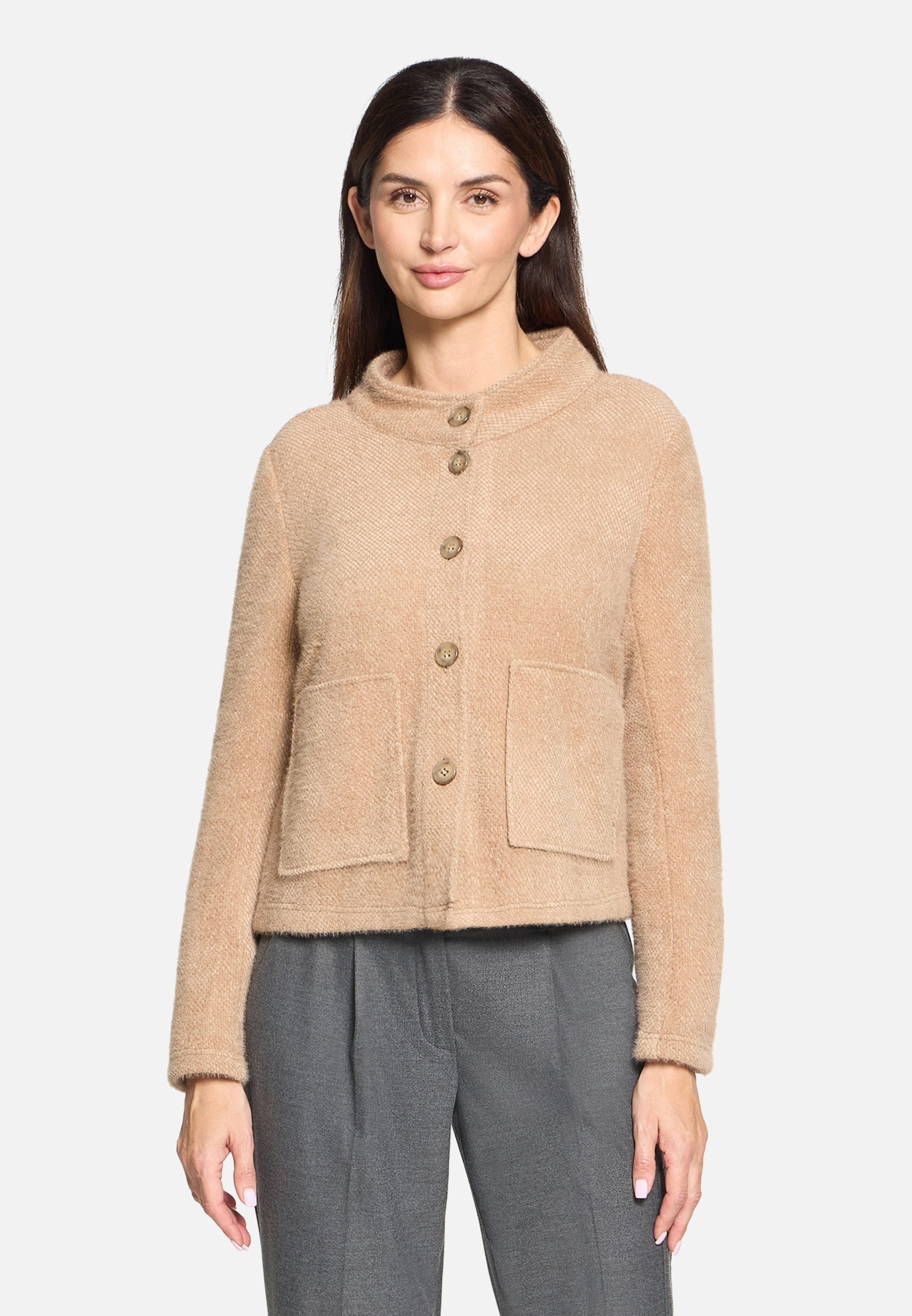 Blazer-Jacke mit Knöpfen