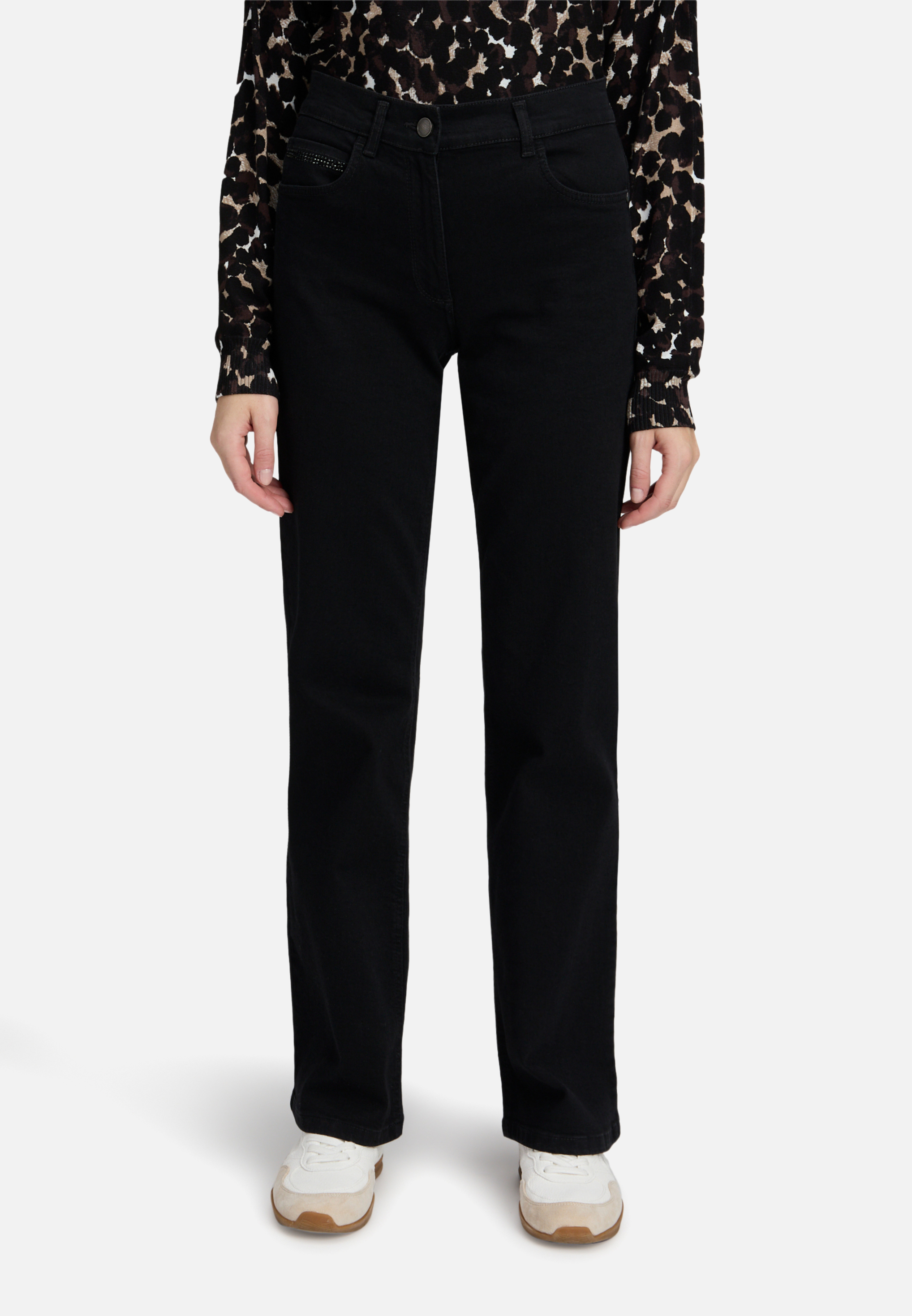 Casual-Hose mit Strass