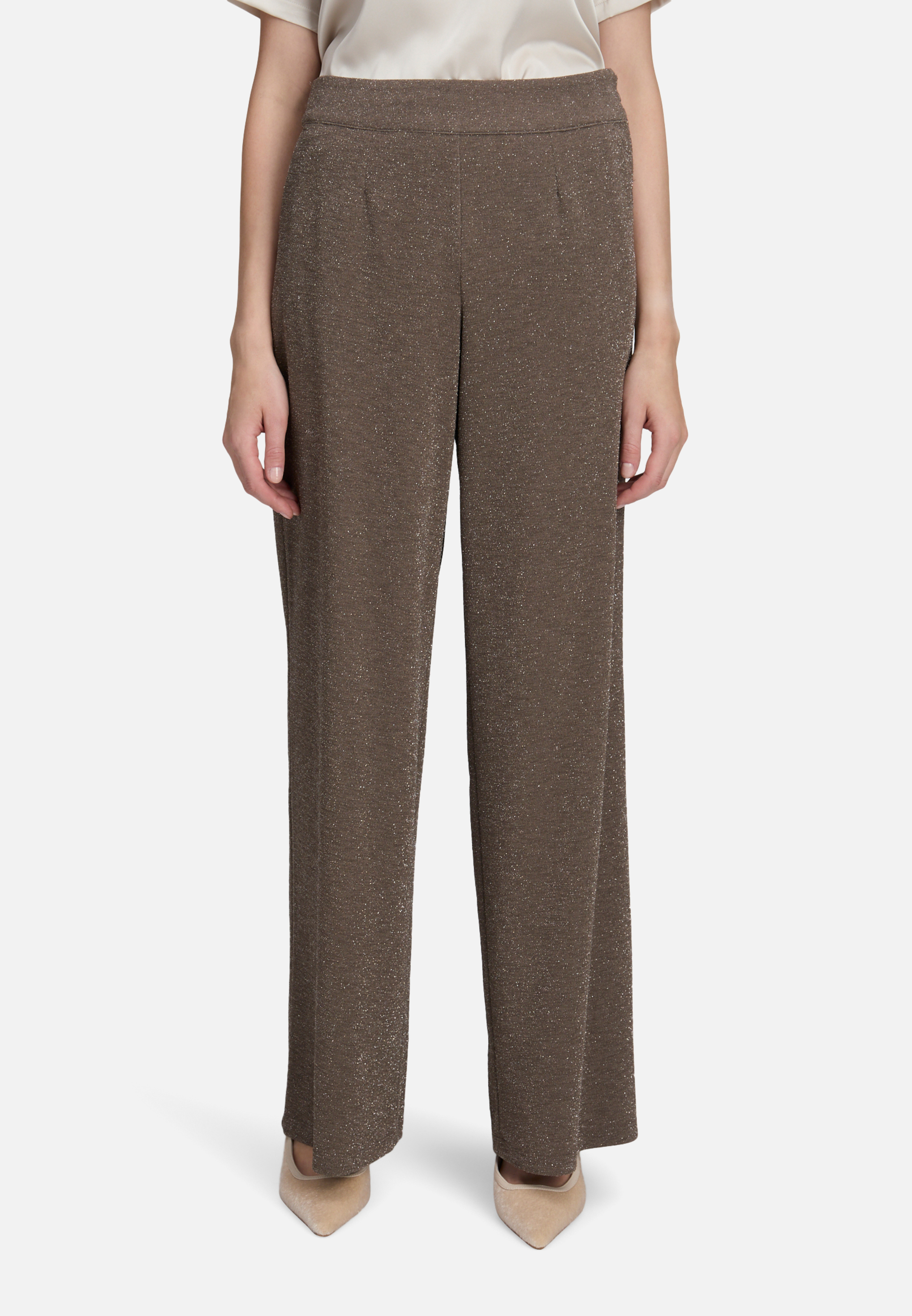 Marlene-Hose im Glitzer-Look