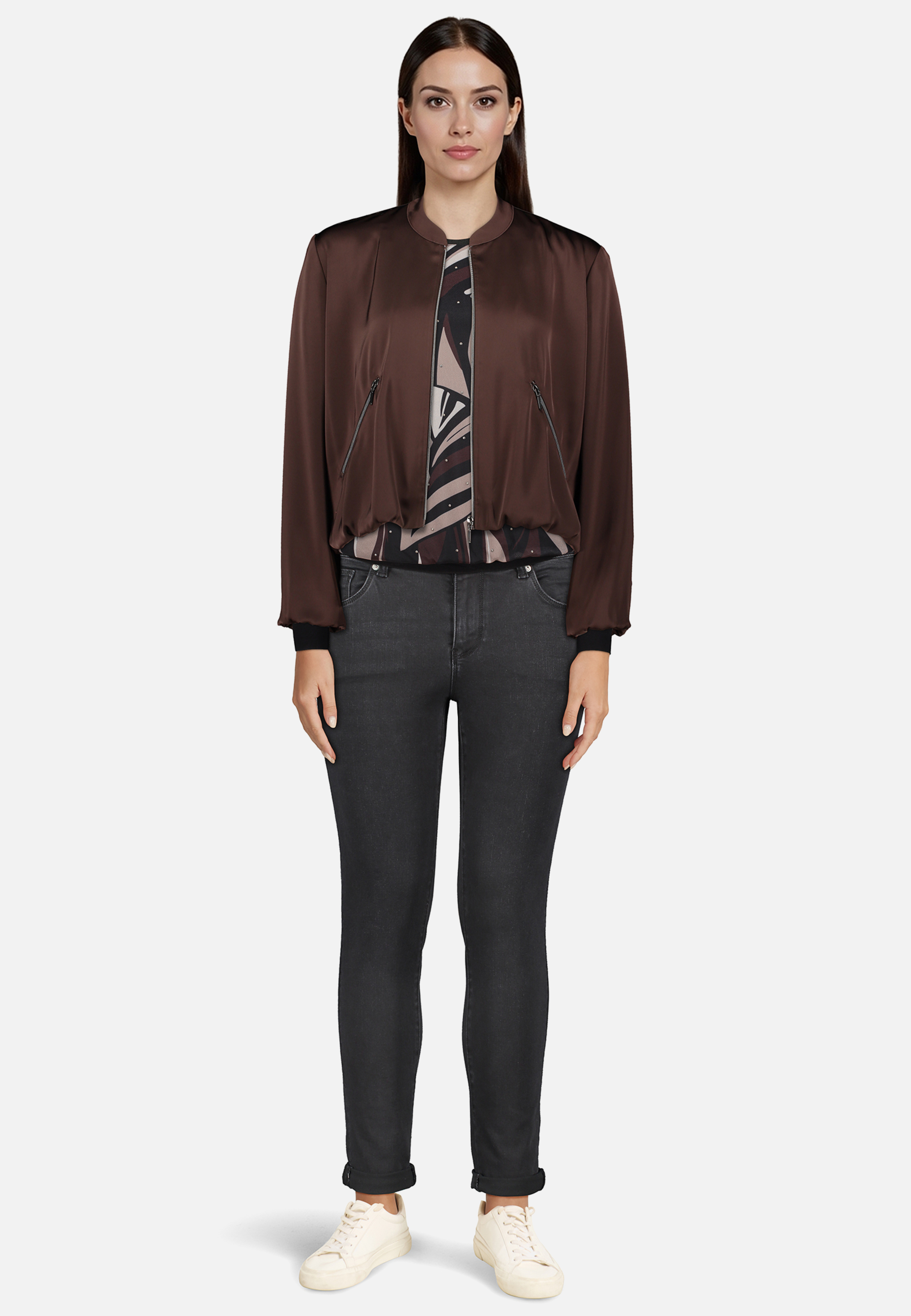 Langarm-Shirt mit Plissee