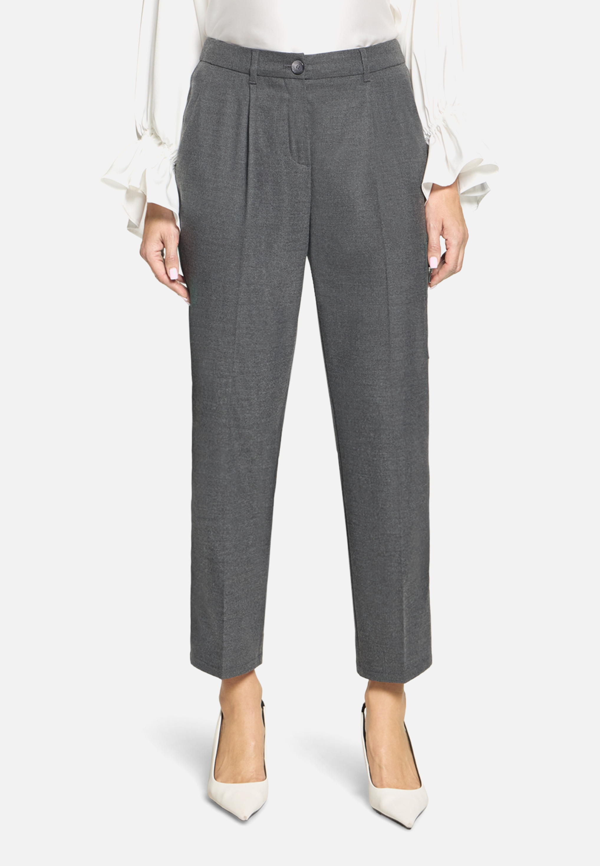 Casual-Hose mit Bügelfalte