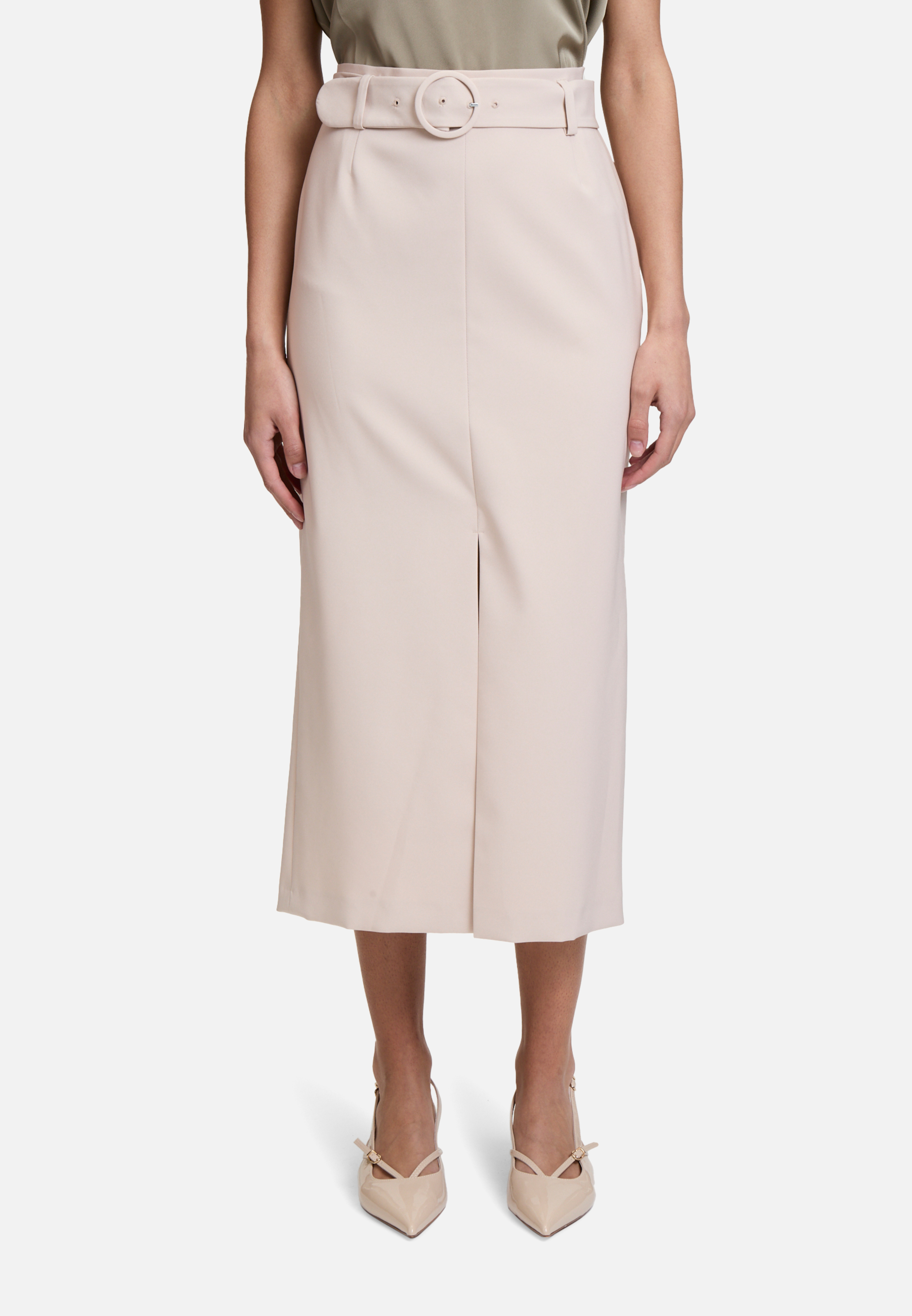 Midirock mit Gürtel