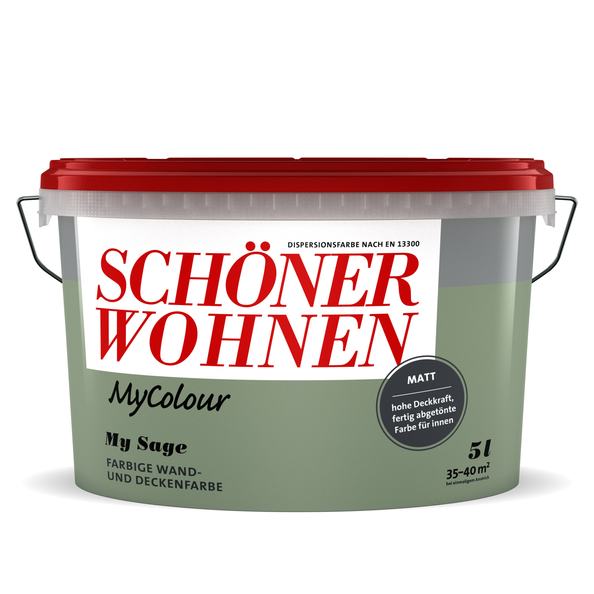 Schöner Wohnen Farbe Wandfarbe my colour 'my sage' grün matt 5 l