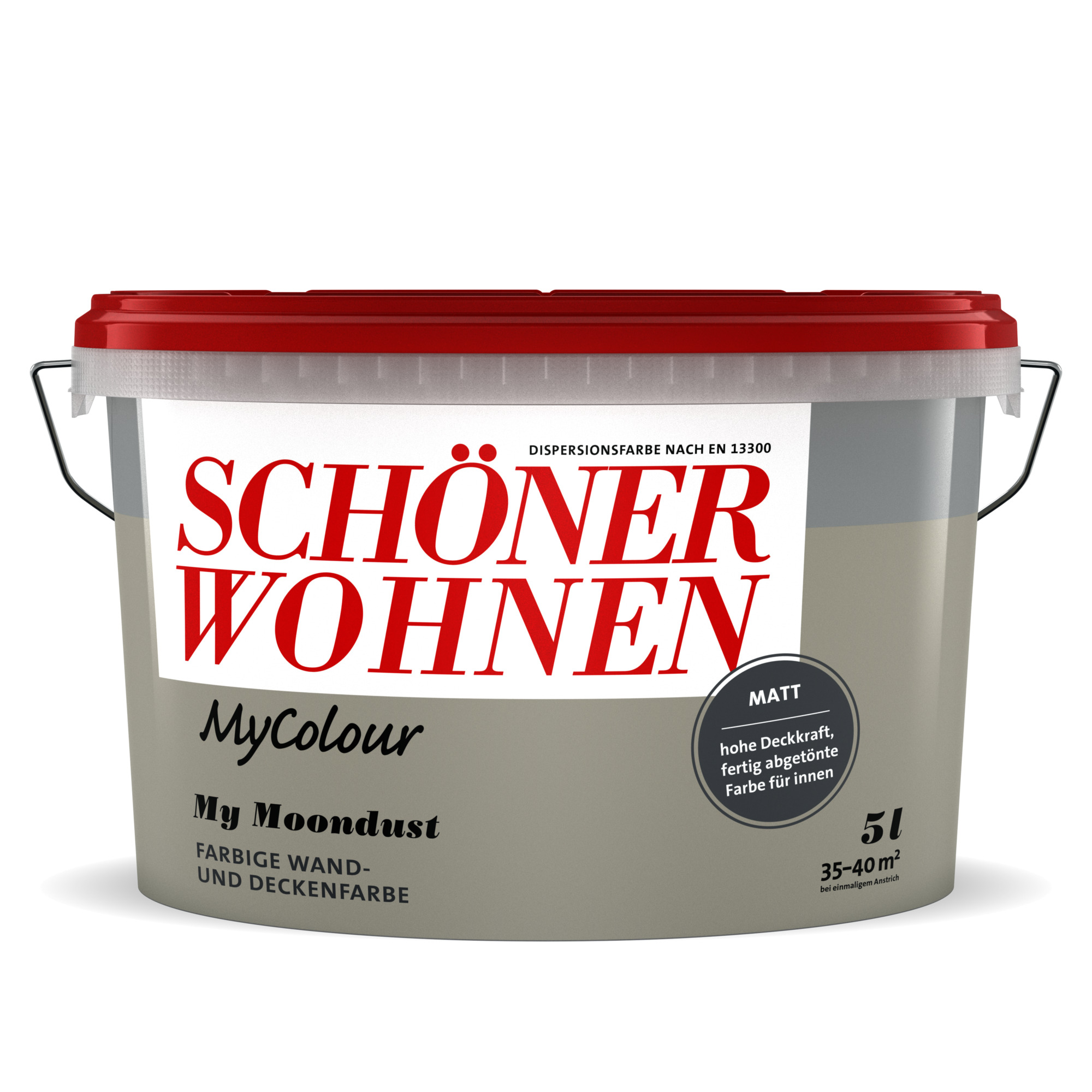Schöner Wohnen Farbe Wandfarbe my colour 'my moondust' hellgrau matt 5 l