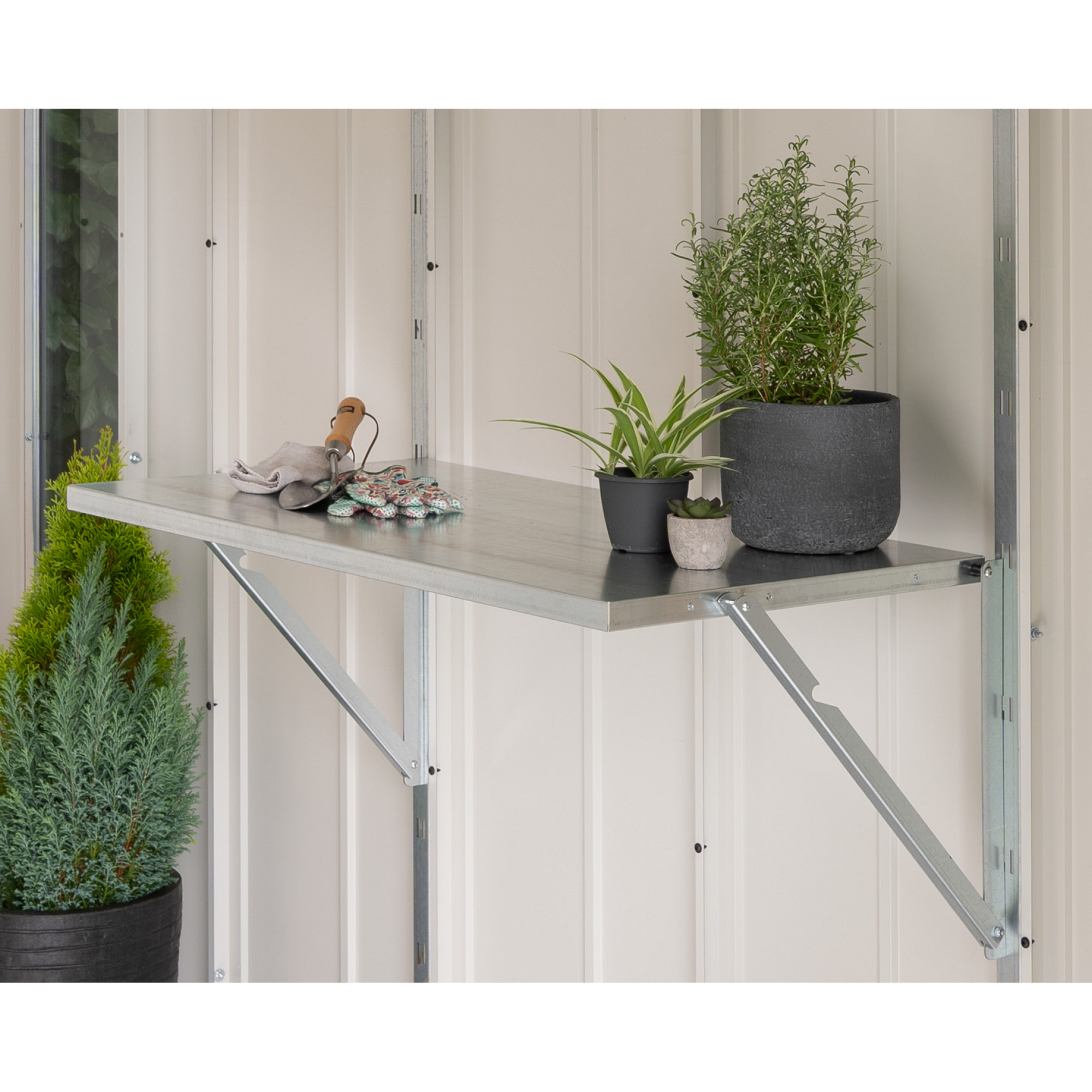 EcoStar Klapptisch 'Euroline 480' Stahl 86 x 51,5 x 8 cm, für Gerätehaus