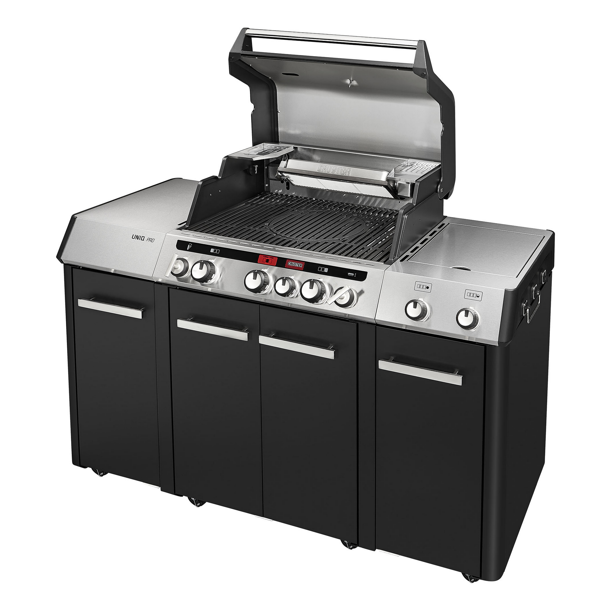 Enders Gasgrill 'Cruster IK Kitchen Uniq Pro 3' schwarz, silber 147 x 121 x 69,5 cm