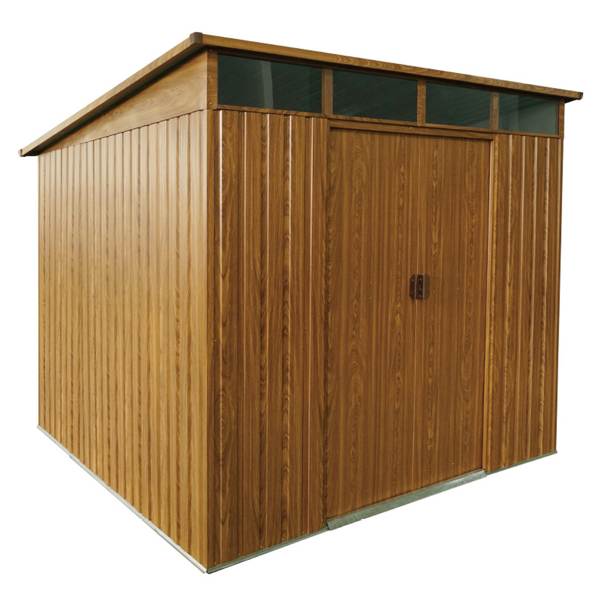 Pergart Gerätehaus 'Lübeck 89' Holzoptik 238 x 278 x 203 cm