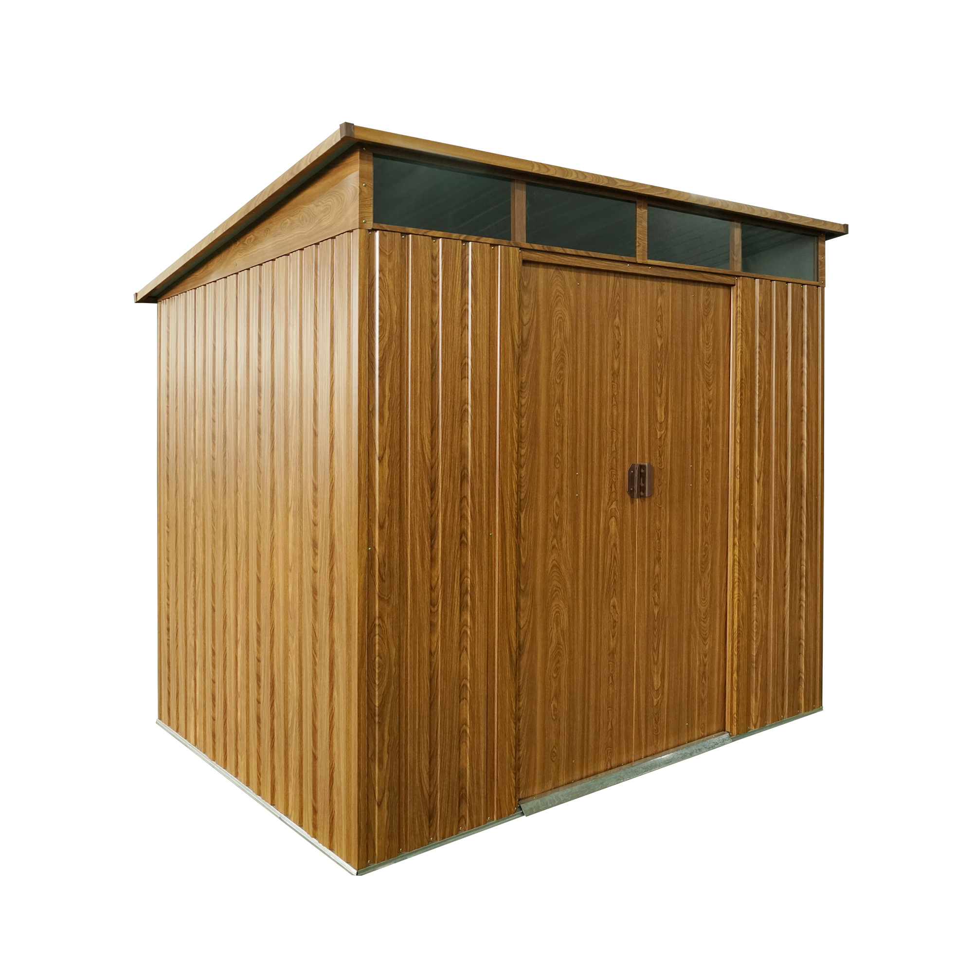 Pergart Gerätehaus 'Lübeck 86' Holzoptik 238 x 194 x 203 cm