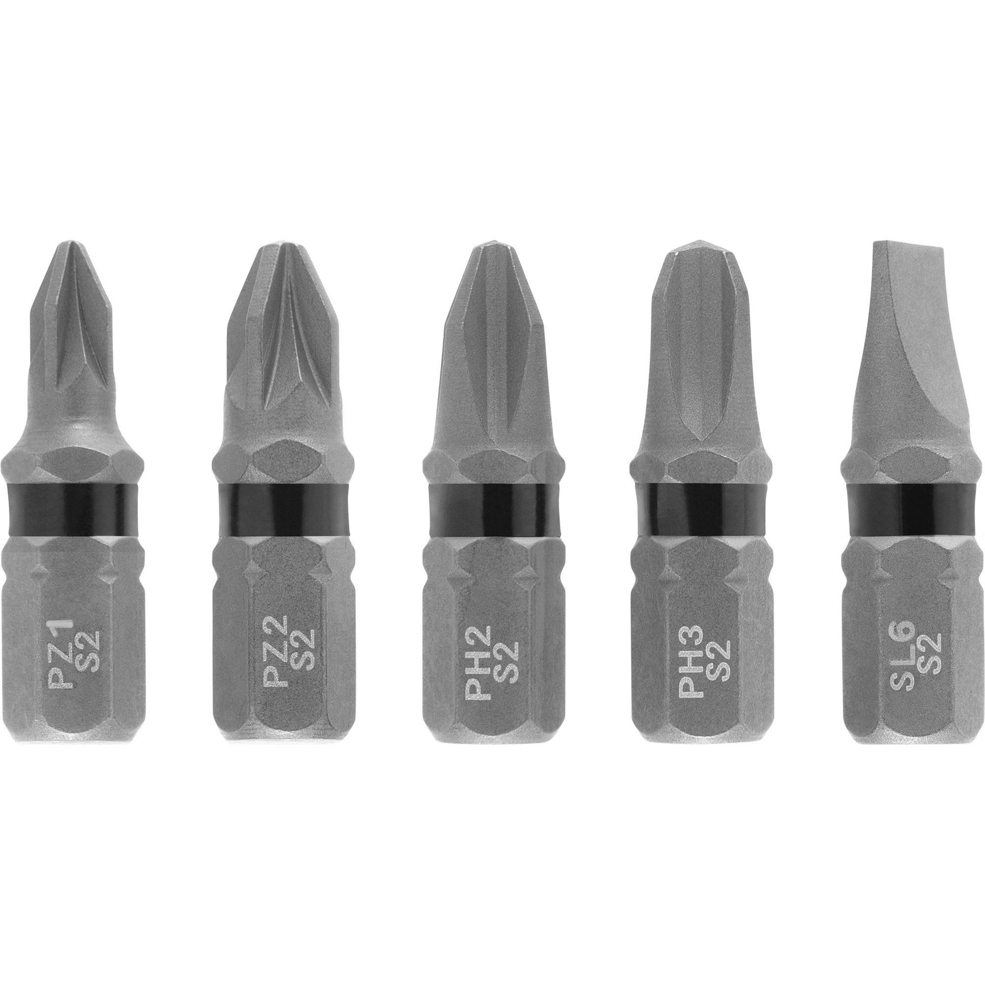 kwb Bit-Set 'Impact' PH / PZ / SL 25 mm 5-teilig