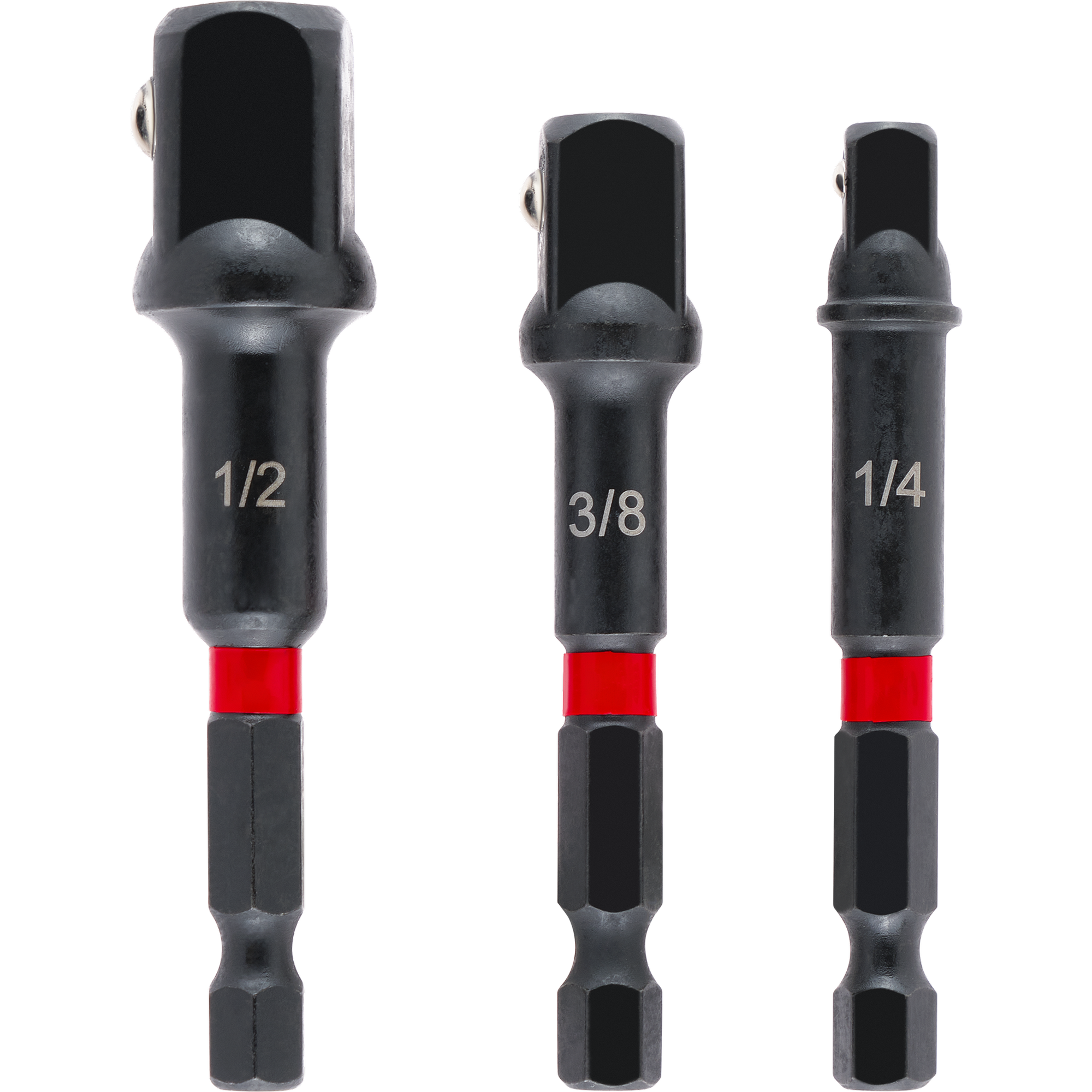 kwb Steckschlüssel-Adapter 'Impact' 1/4' / 3/8“ / 1/2“, 3-teilig