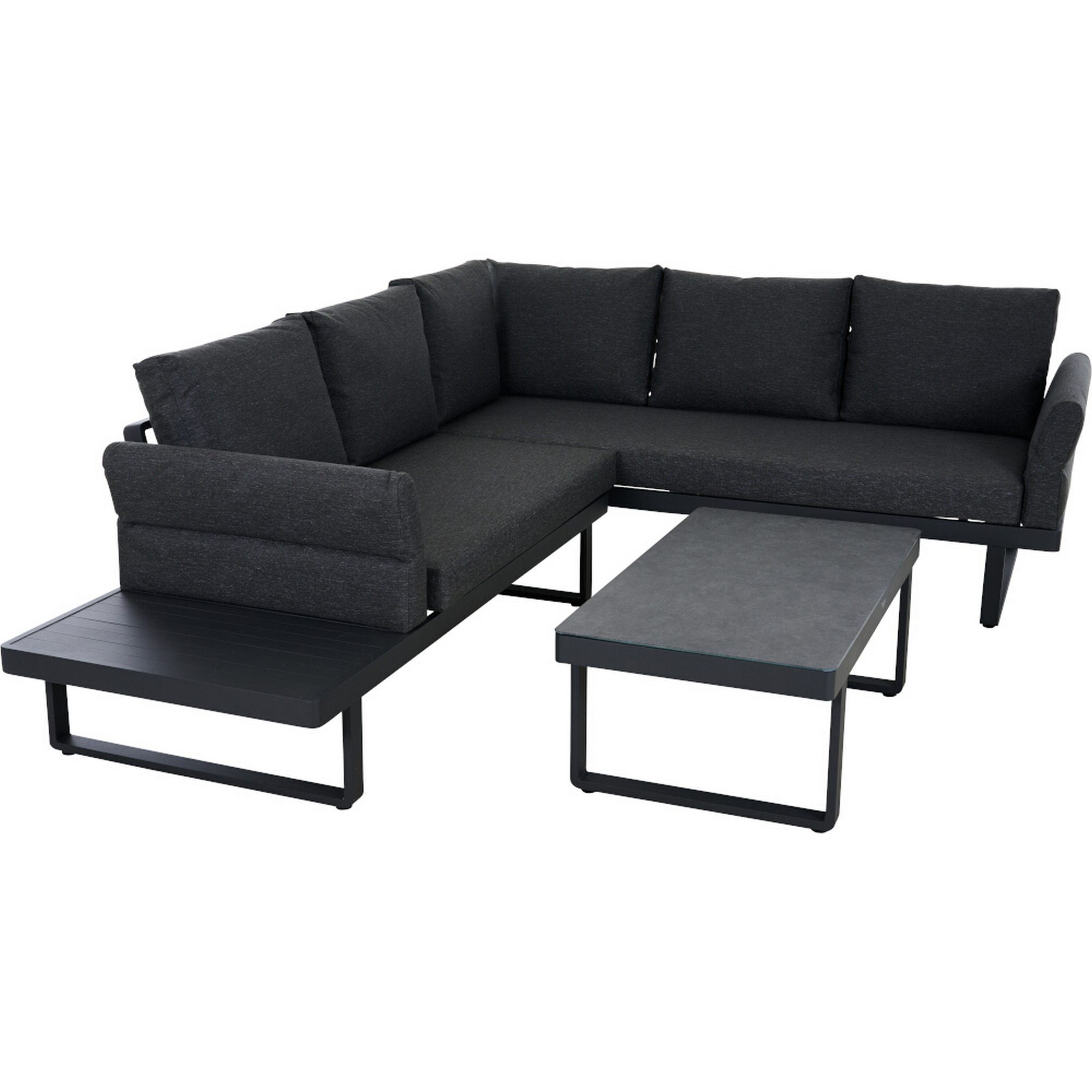 Siena Garden Loungemöbel-Set 'Weston' anthrazit  3-teilig