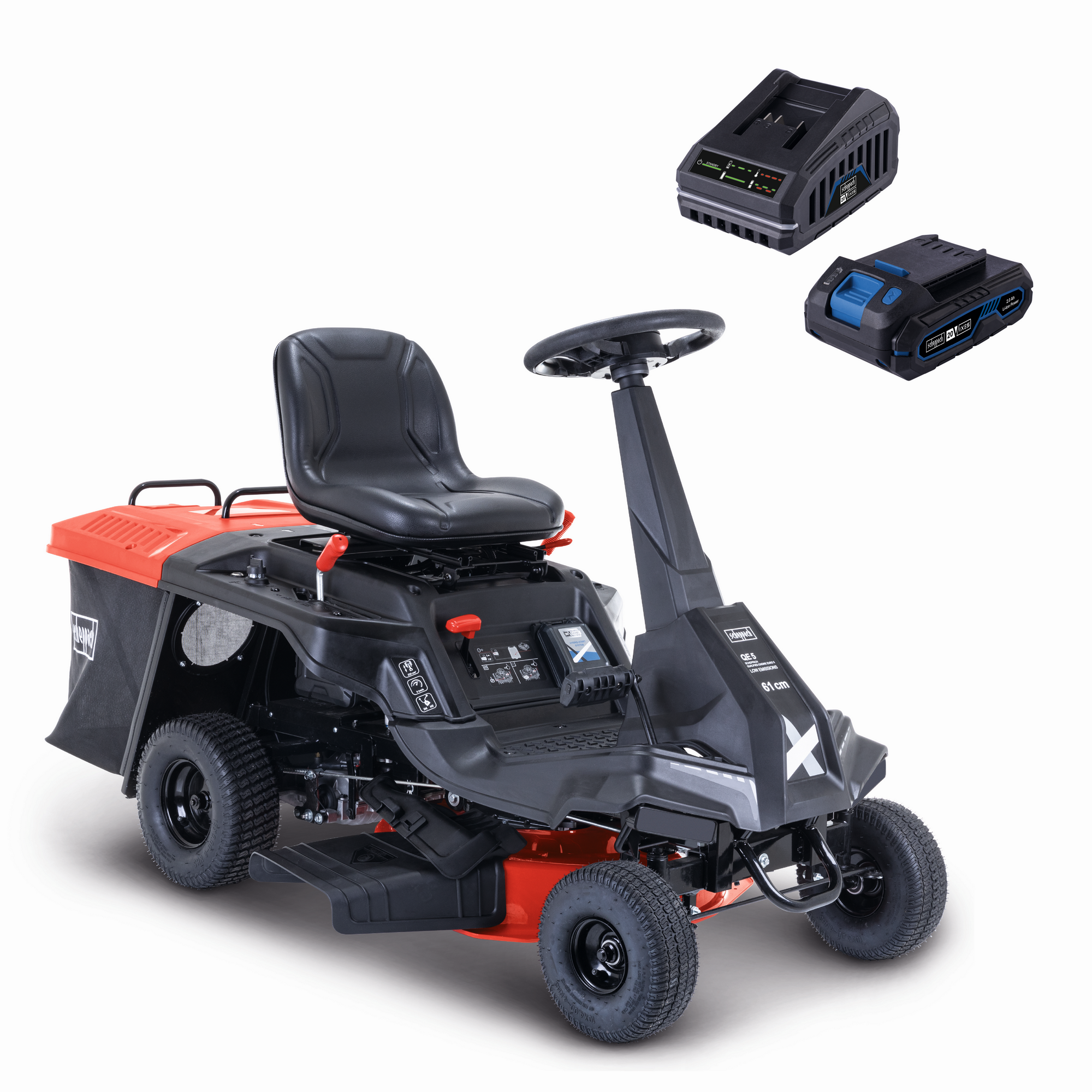 Scheppach Benzin-Aufsitzmäher 'MR230-61' 2-in-1 System 61 cm Schnittbreite