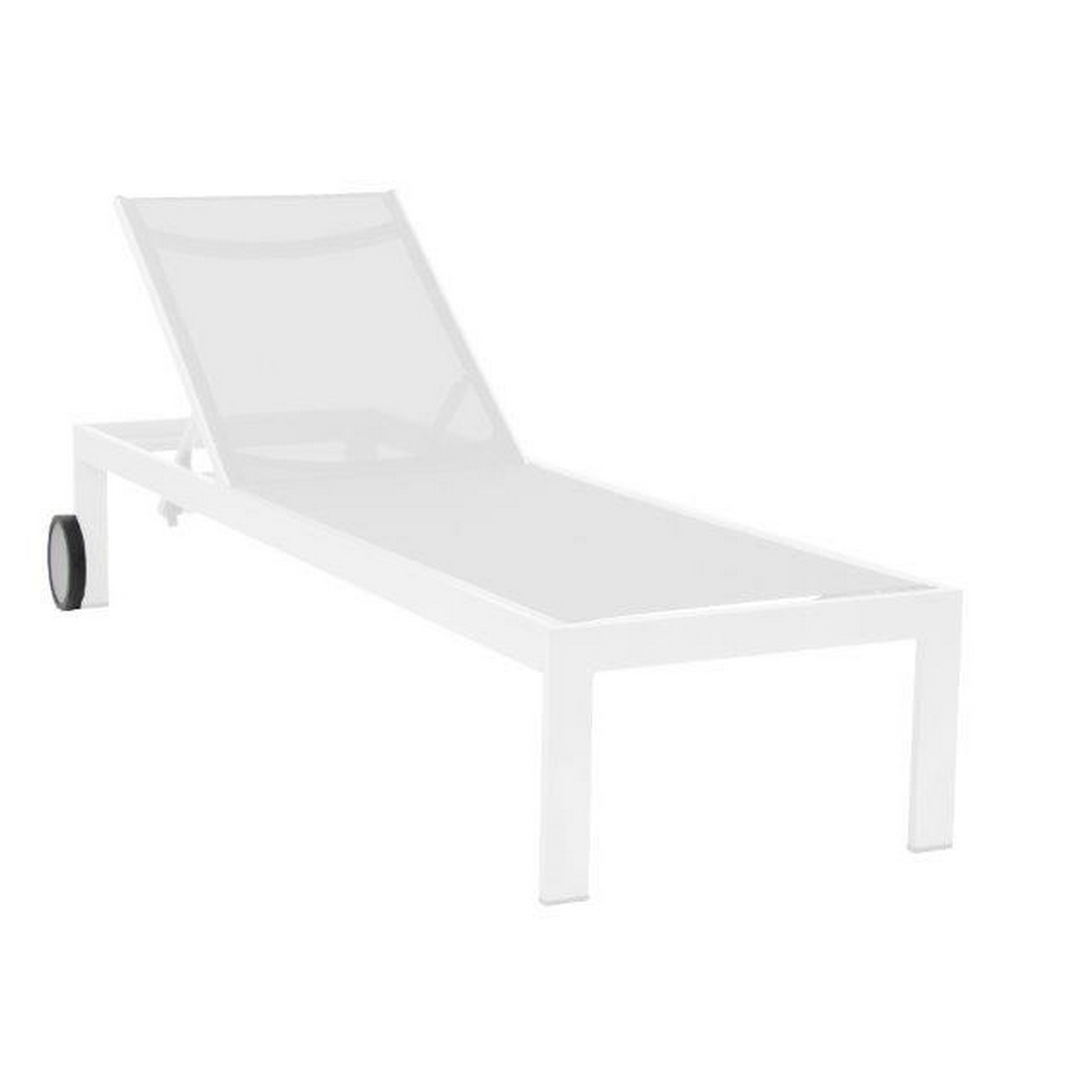 acamp Gartenliege 'Rimini' weiß 66 x 35 x 206 cm