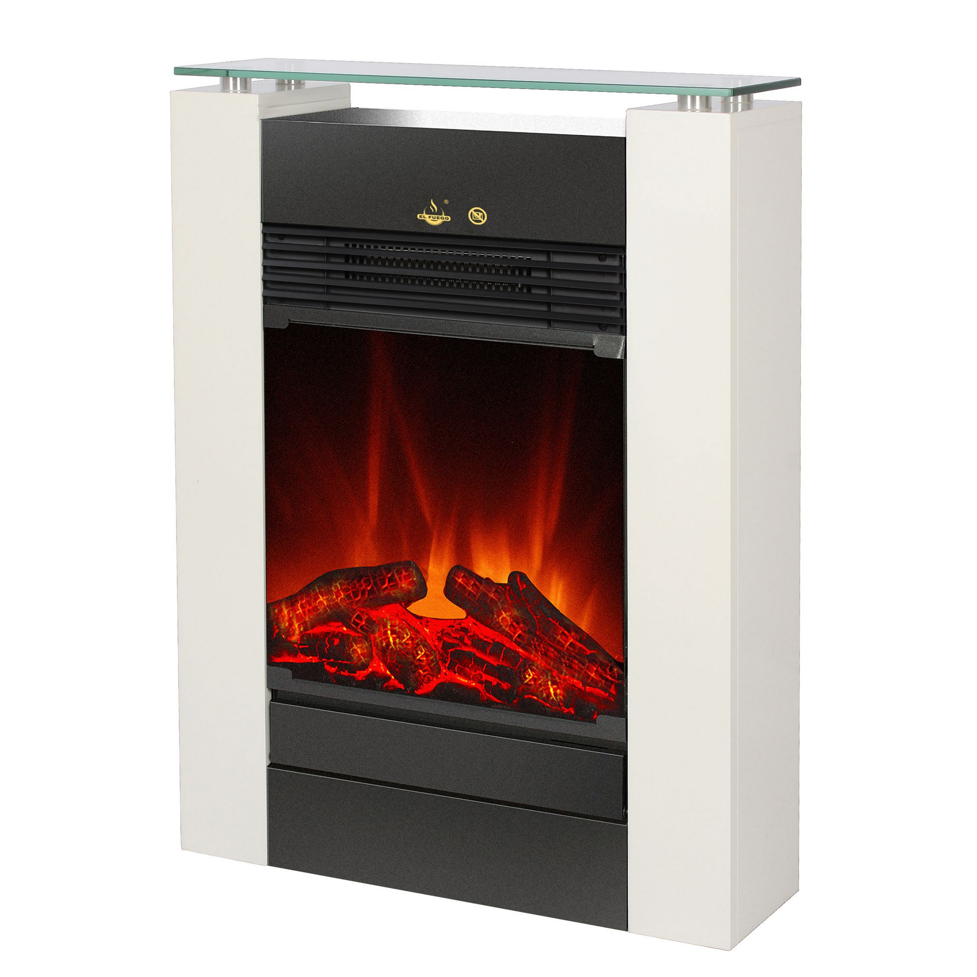 El Fuego Elektrokamin 'Tessin' weiß 2 kW