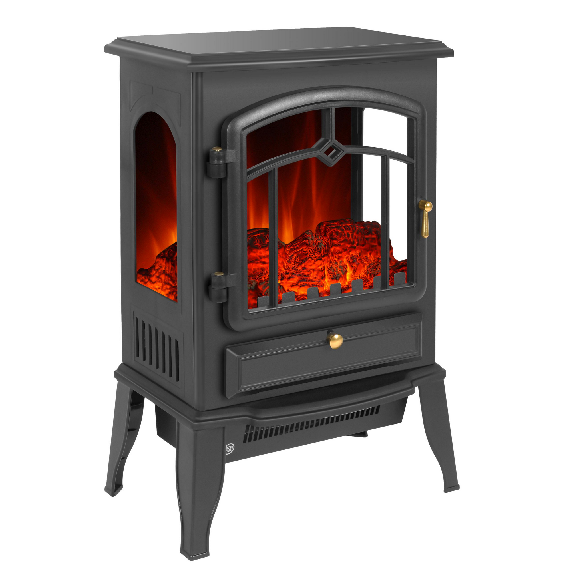 El Fuego Elektrokamin 'Como II' schwarz 2 kW