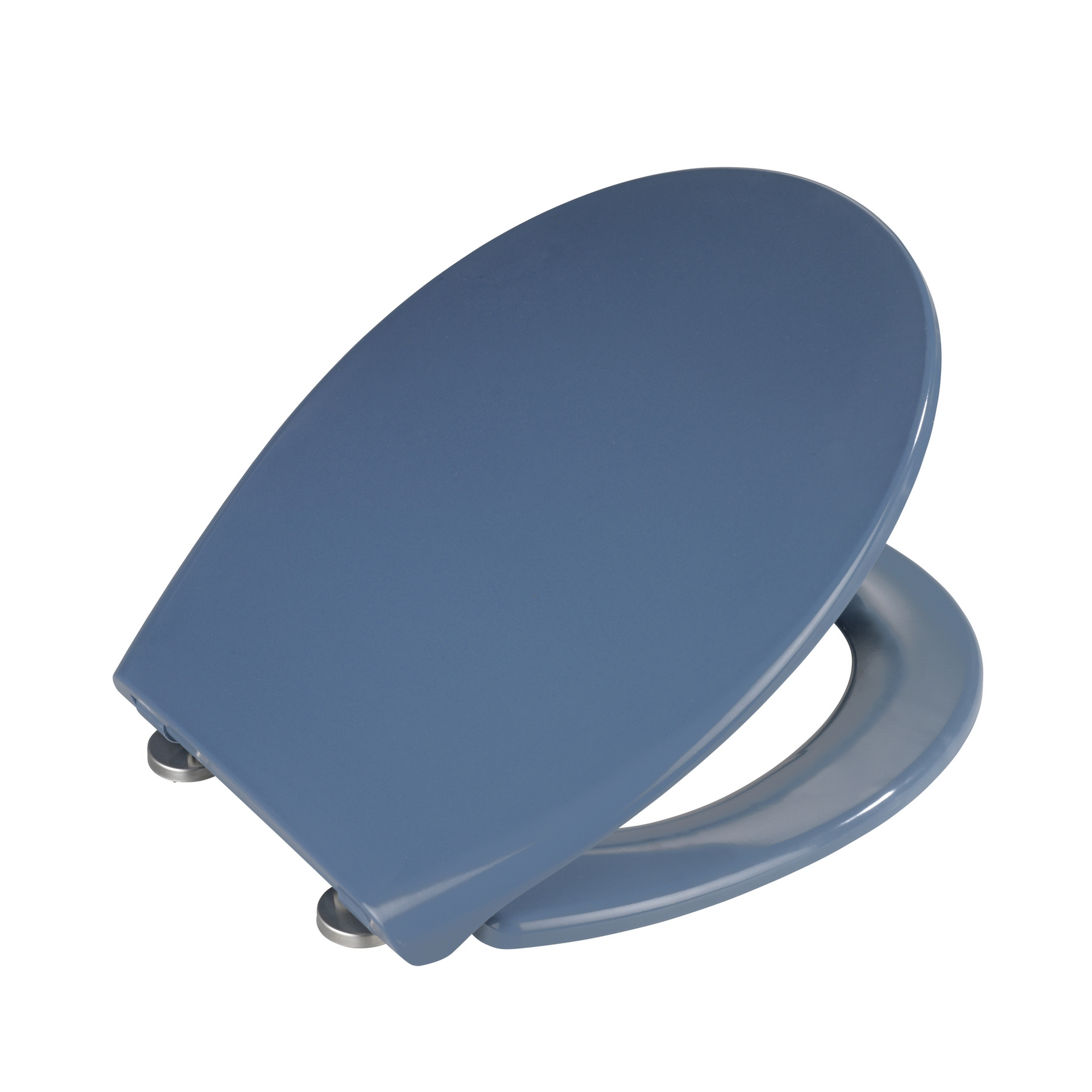 Wenko WC-Sitz 'Samos' mit Absenkautomatik blau Duroplast