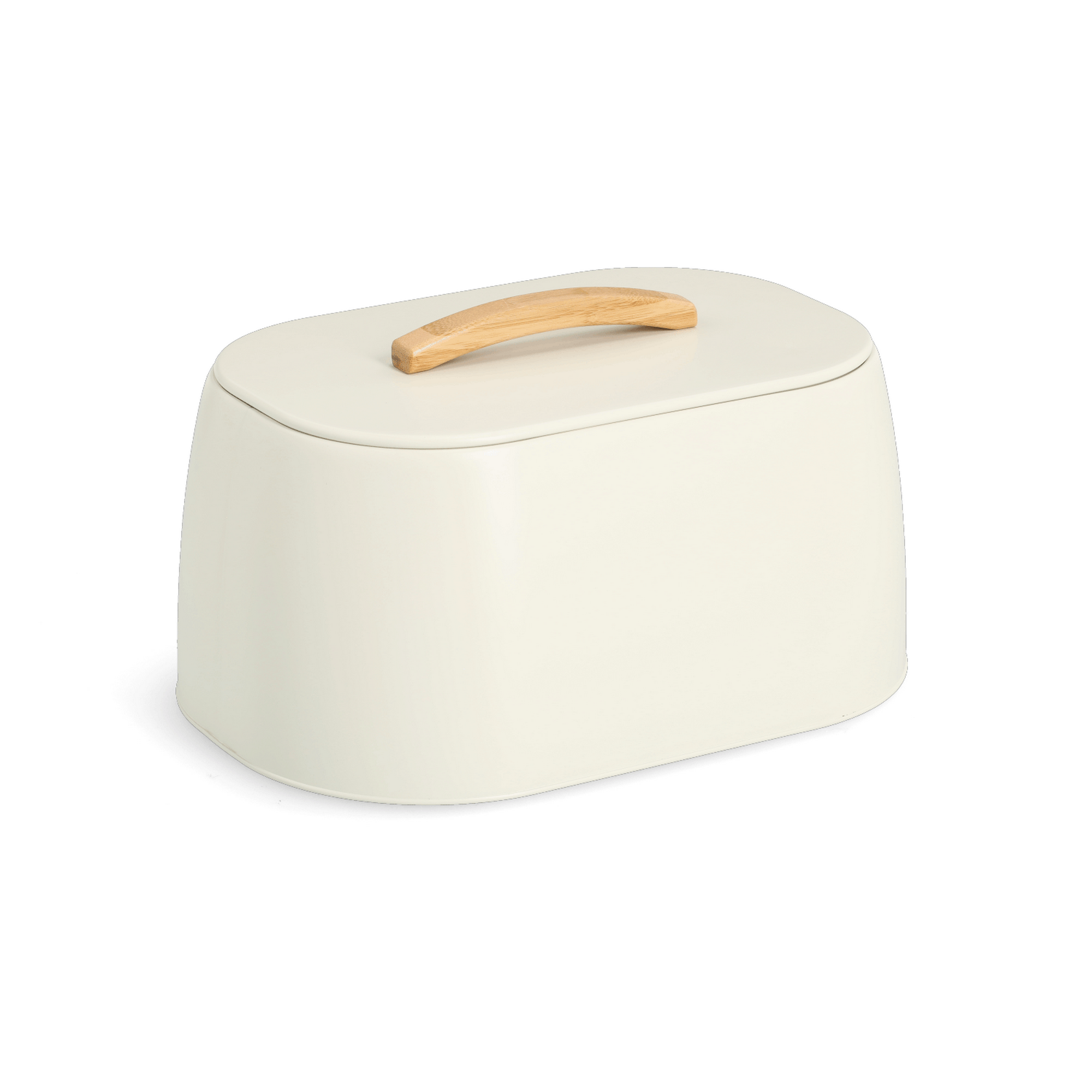 Zeller Brotkasten Metall/Gummibaum creme 33,5 x 18,3 x 23,5 cm