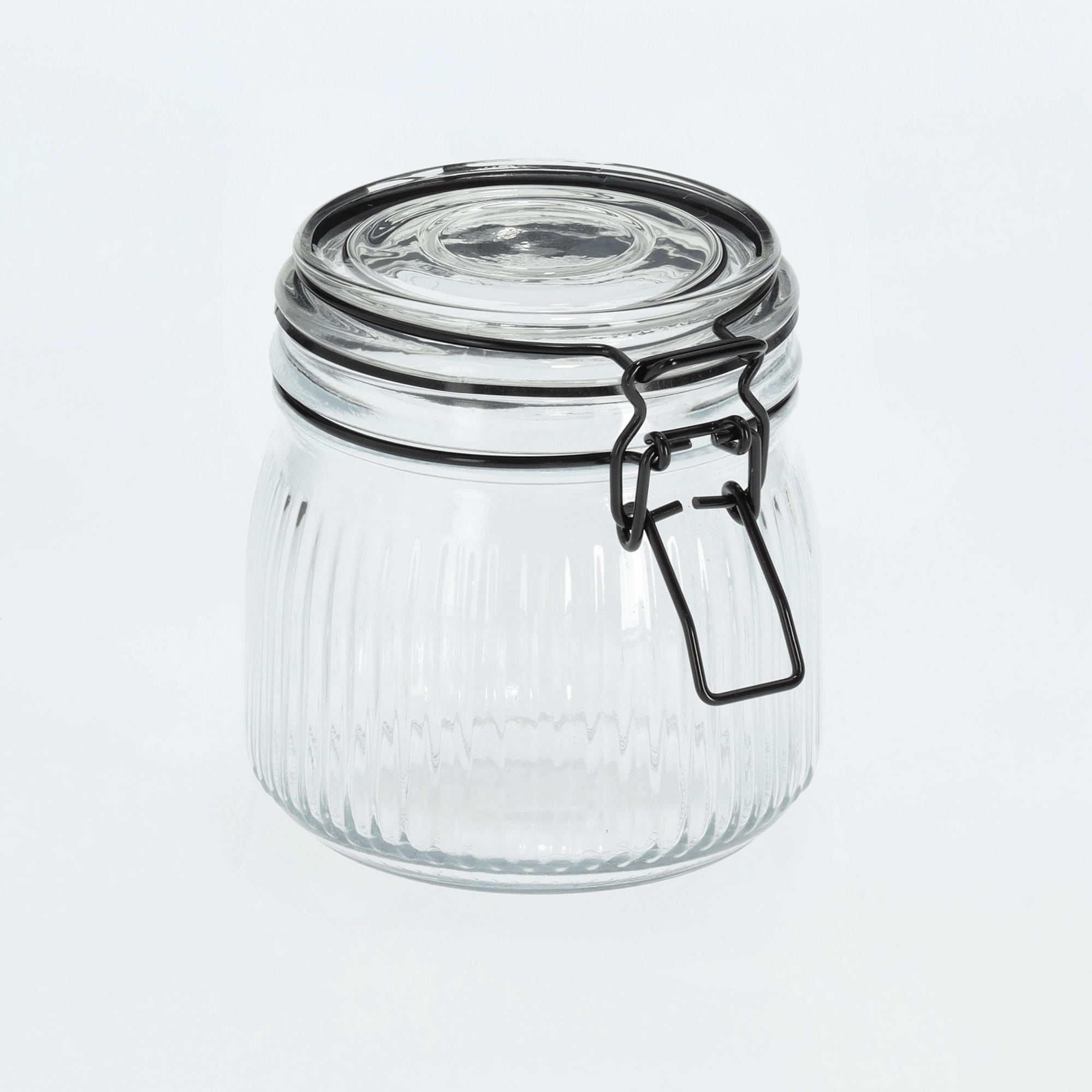 Zeller Vorratsglas mit Bügelverschluss 550 ml 10,7 x 11 x 10,7 cm