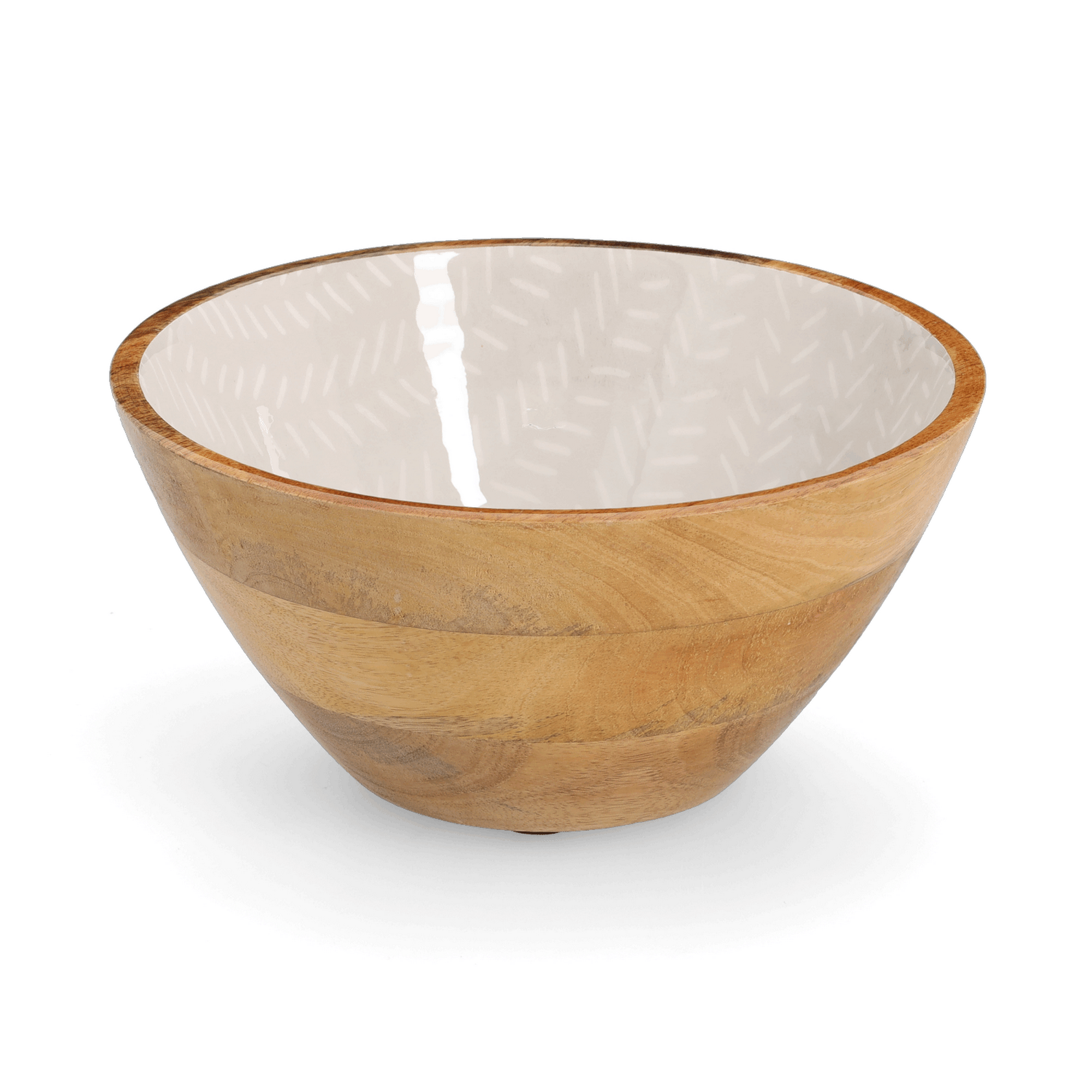 Zeller Schale Mangoholz beige 25 x 12 x 25 cm