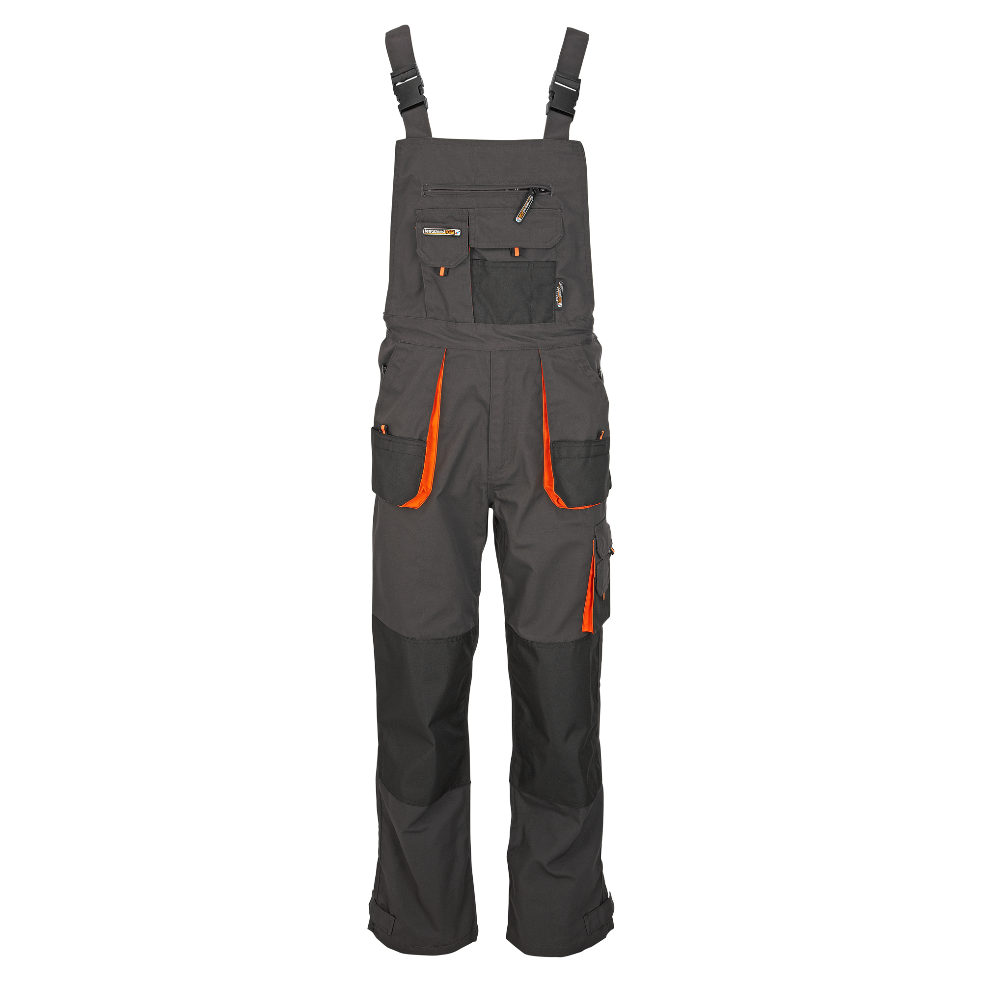 Arbeitslatzhose grau/orange Gr. 48