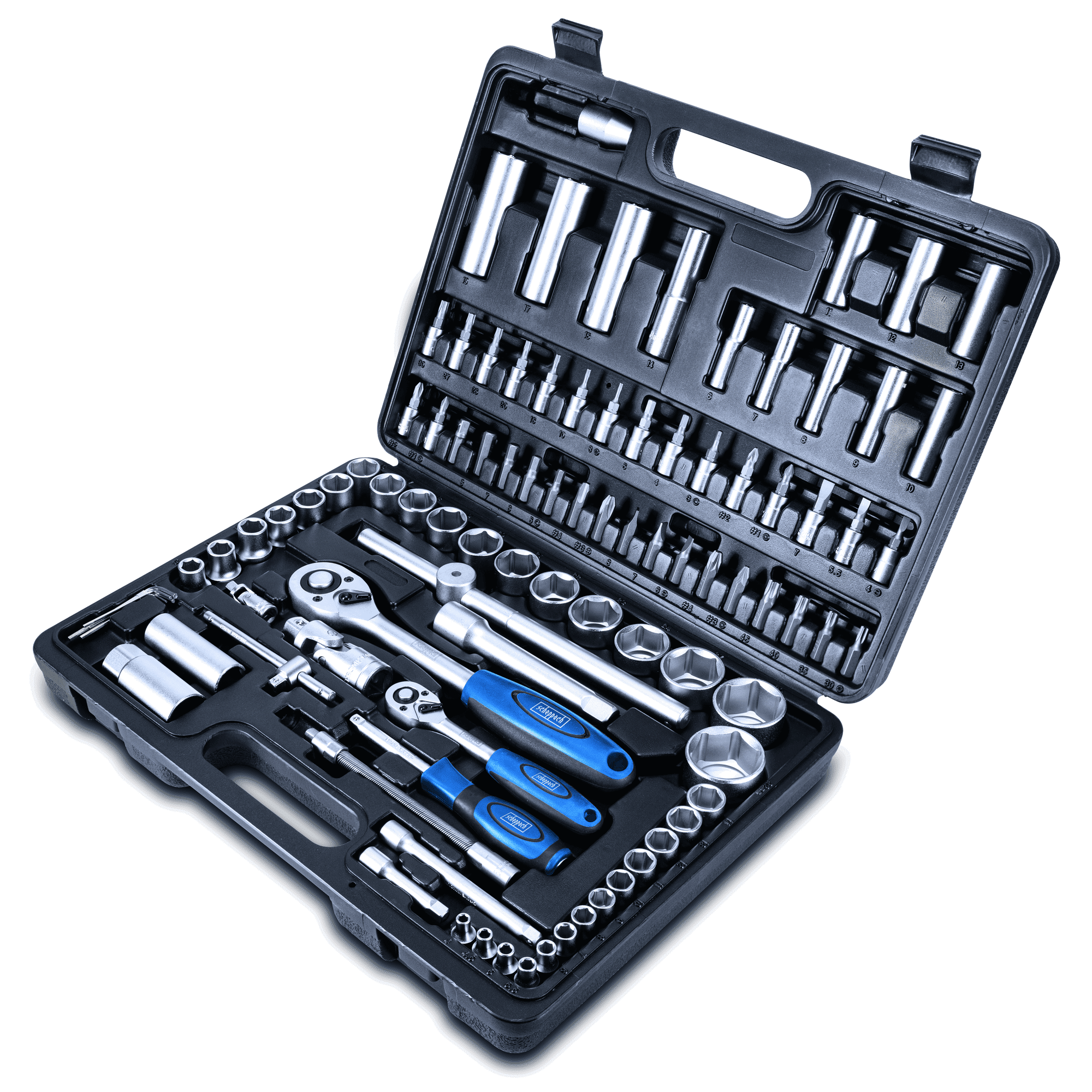 Scheppach Werkzeugkoffer 'TB94' mit Steckschlüsselsatz 95-teilig