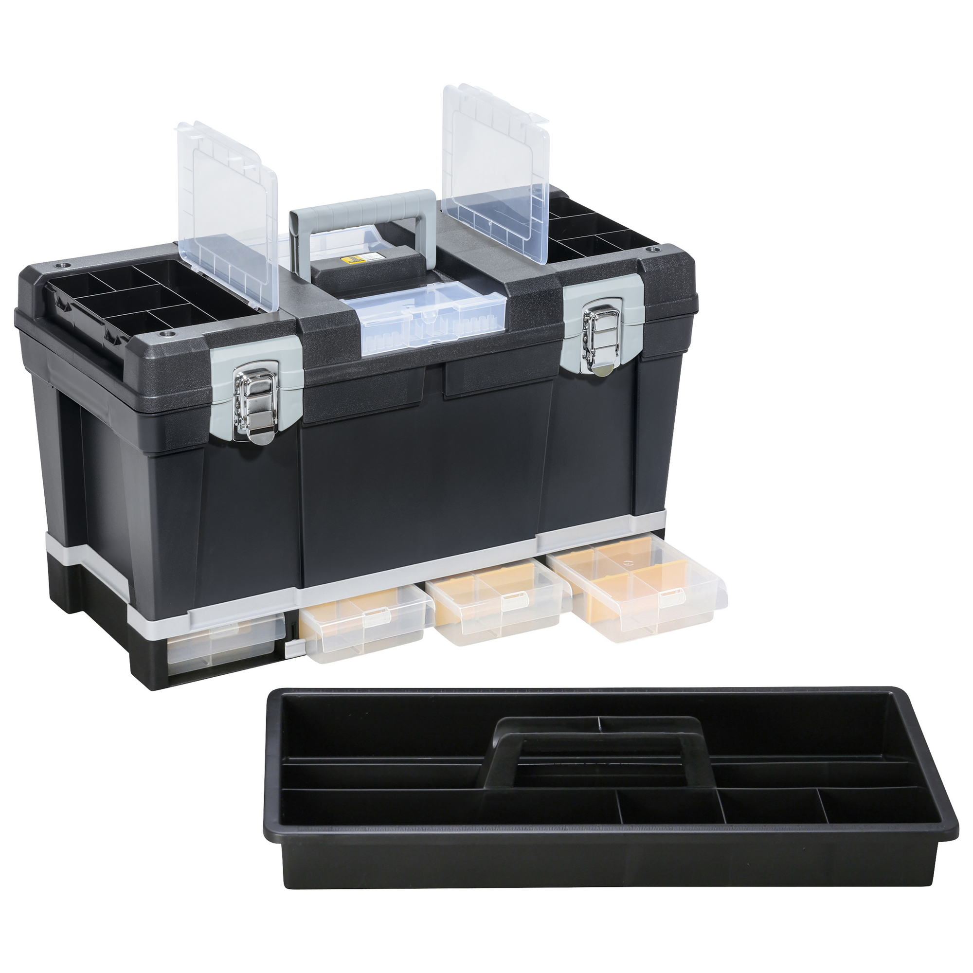 Allit McPlus Werkzeugkoffer 'Depot S 23' schwarz 58 x 28 x 33 cm