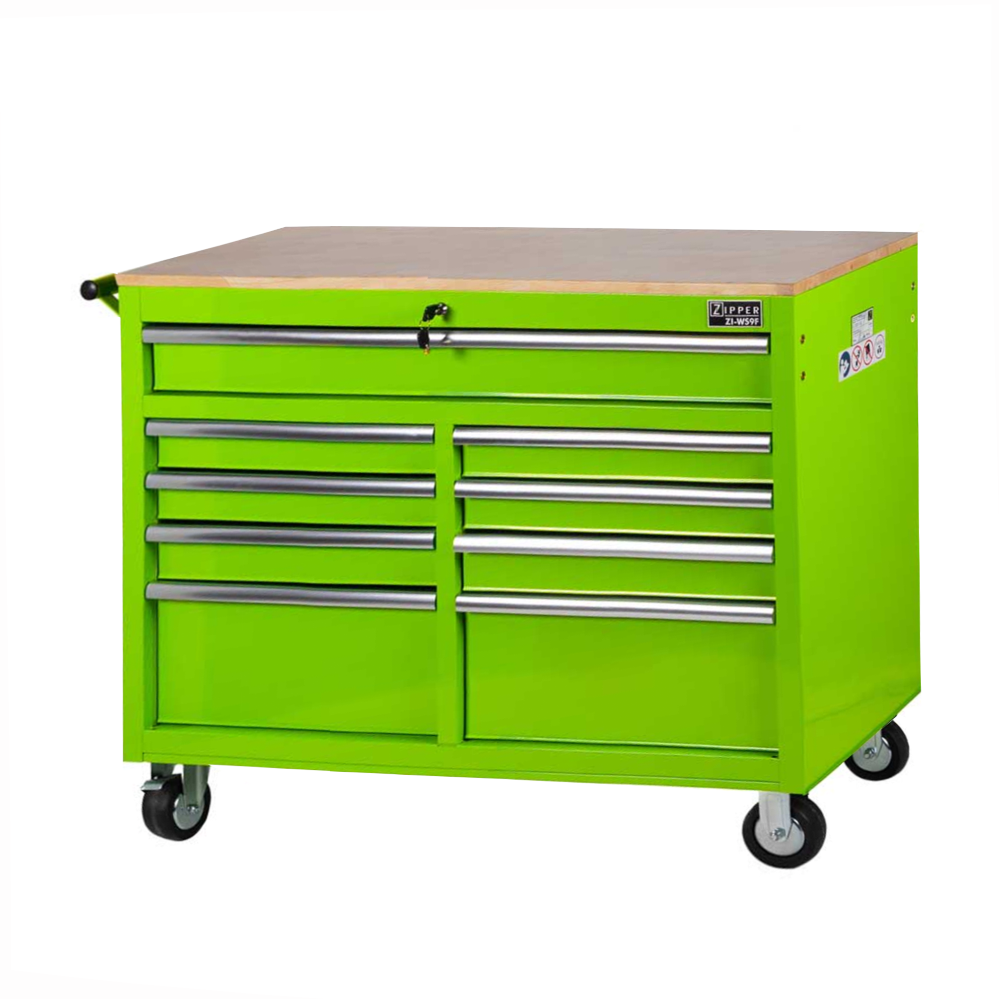 Zipper Werkstattwagen 'ZI-WS9F' mit 9 Schubfächern 118 x 45,7 x 94 cm