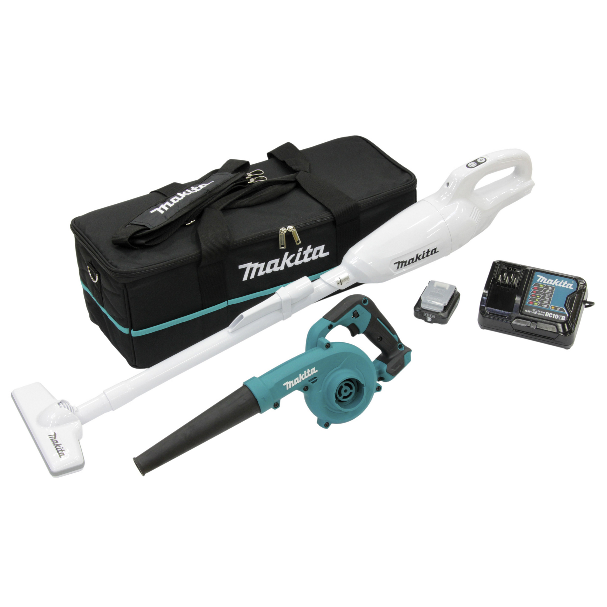 Makita Akku-Sauger-Set 'CLX245SAX1' 12 V mit Gebläse und Akku