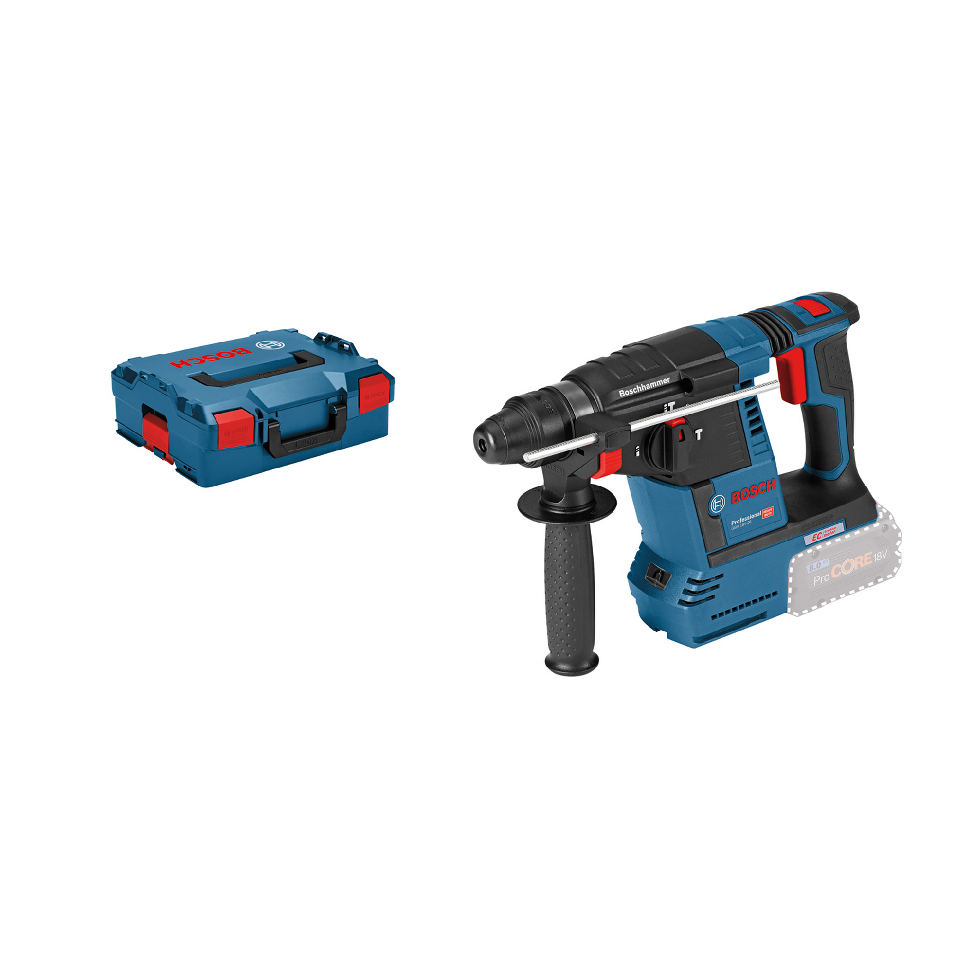 Bosch Akku-Bohrhammer 'GBH 18V-26' Professional Solo Version mit Transportbox