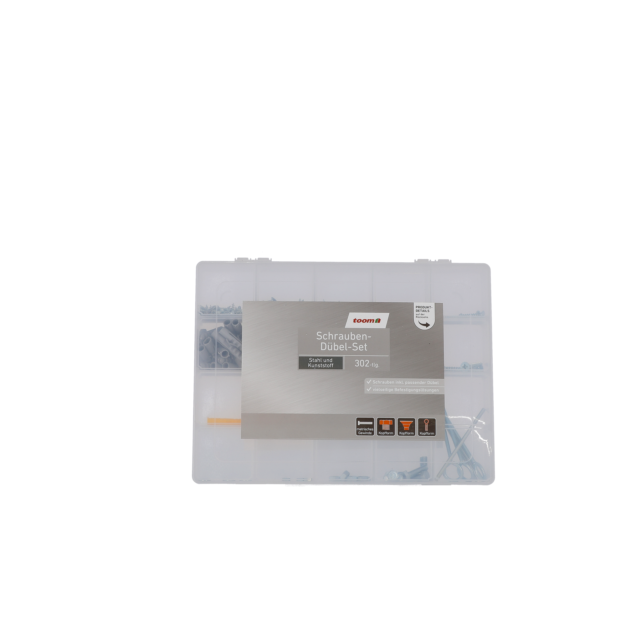 toom Schrauben-Dübel-Set 302-teilig