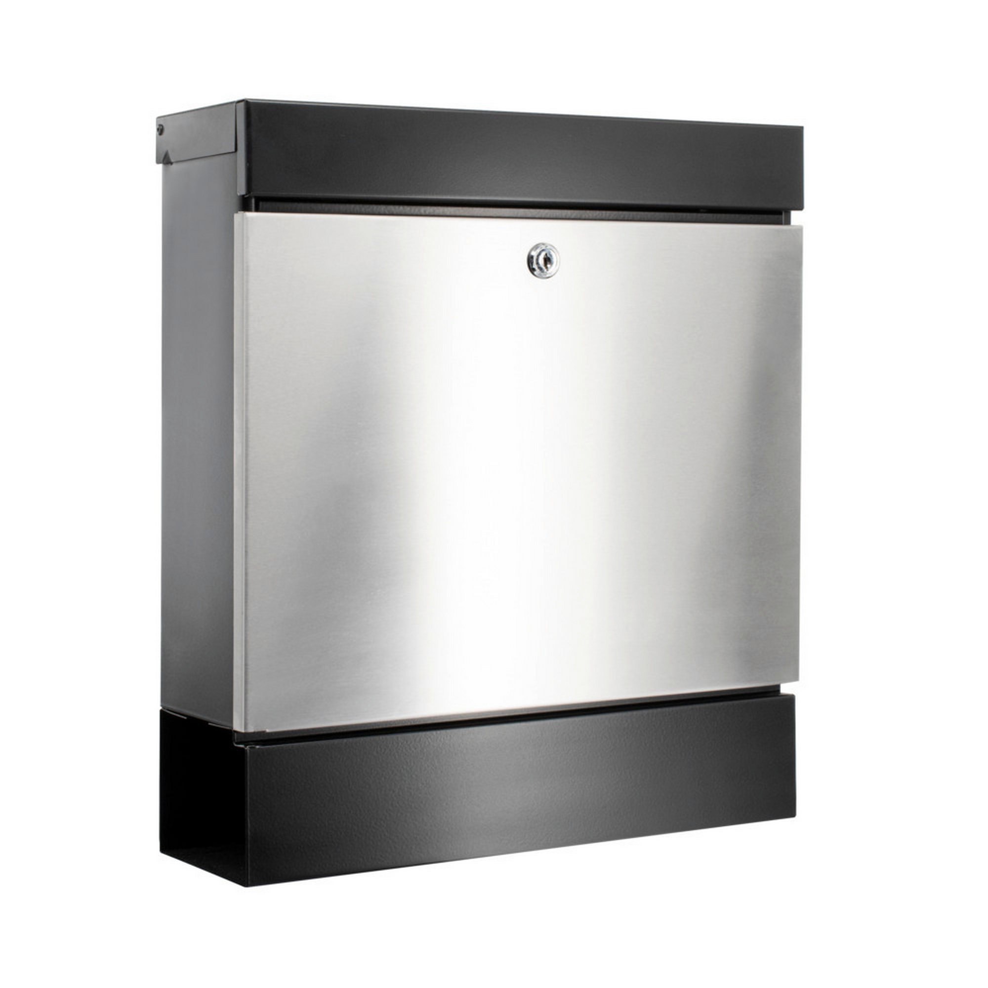 Burg-Wächter Briefkasten 'Seattle 6848 B+S' schwarz/edelstahlfarben 36,4 x 40,5 x 11 cm